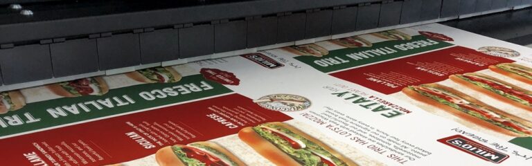 Custom Menu Boards Wide Format Printing and Inventory Example