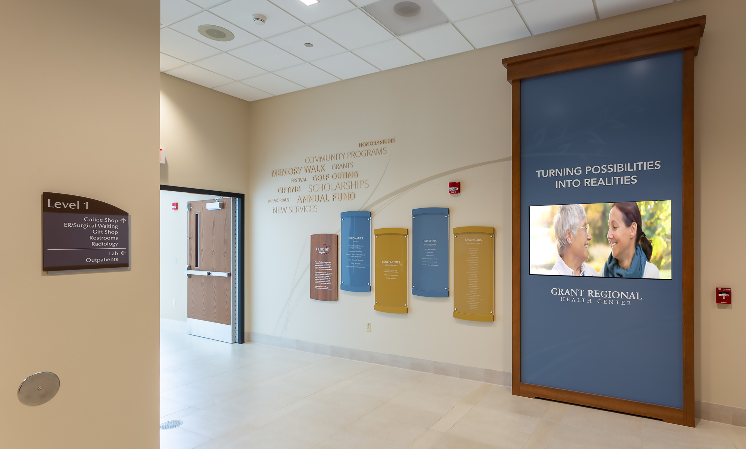 Grant Regional Health Center Donor Wall Monitor Shroud