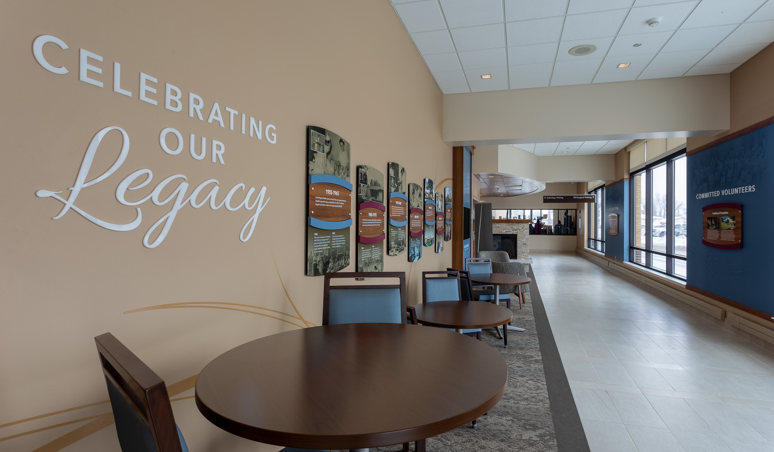 Grant Regional Health Center History Corridor Legacy Wall