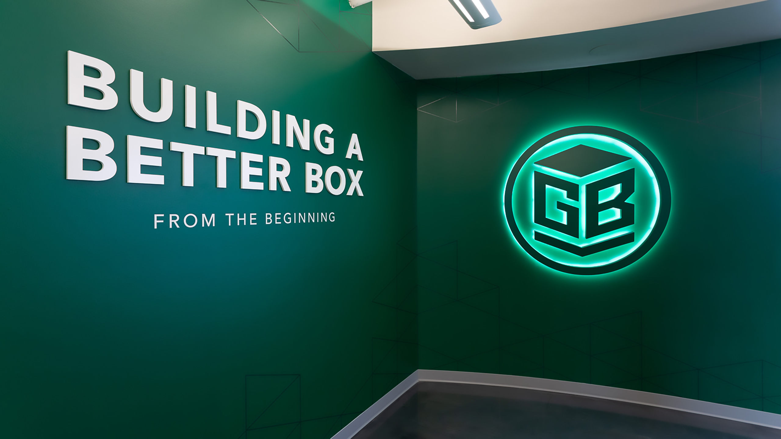 Green Bay Packaging Entry LED Logo Backlit