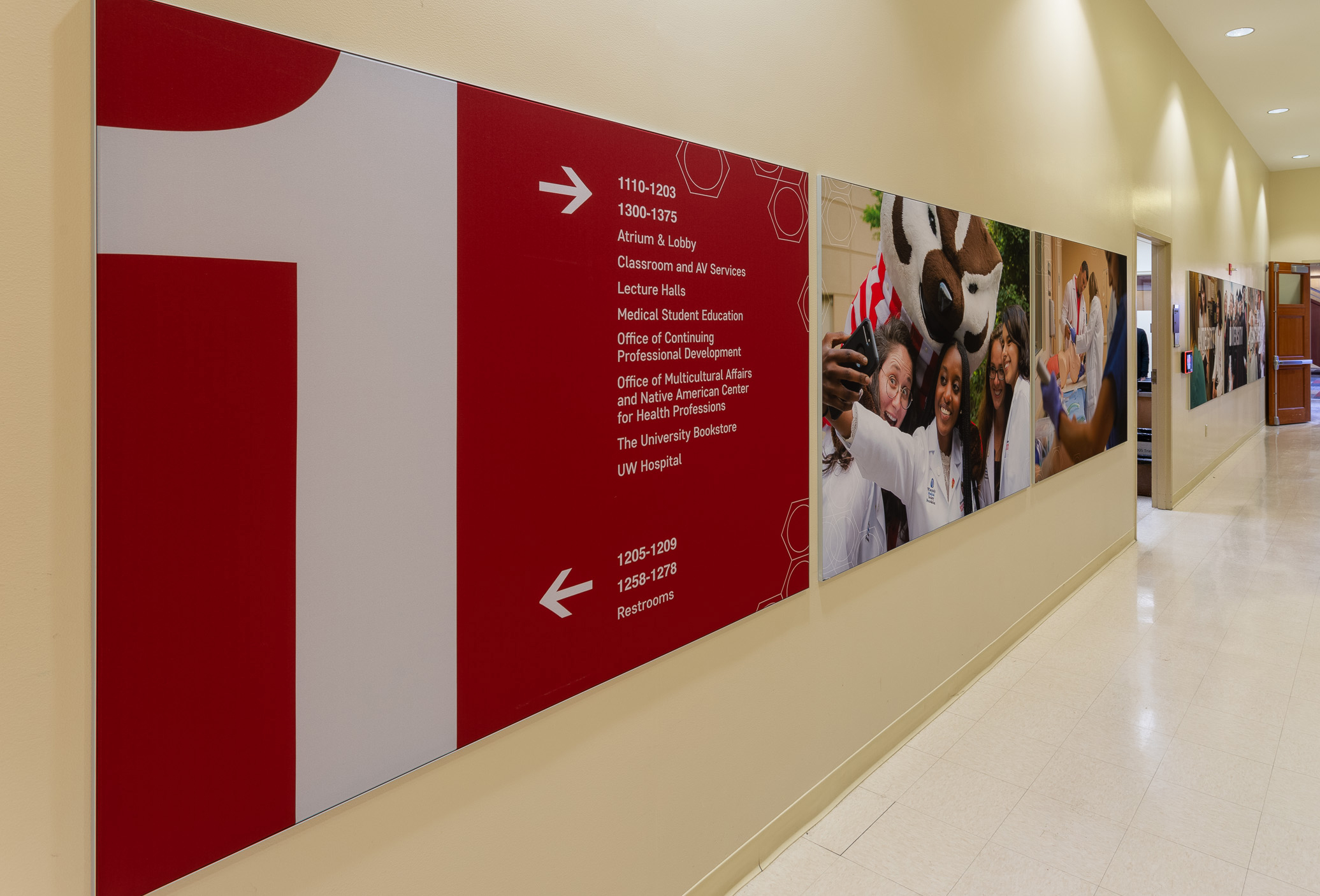 UW-Medical- School Corridor Fabric Frames