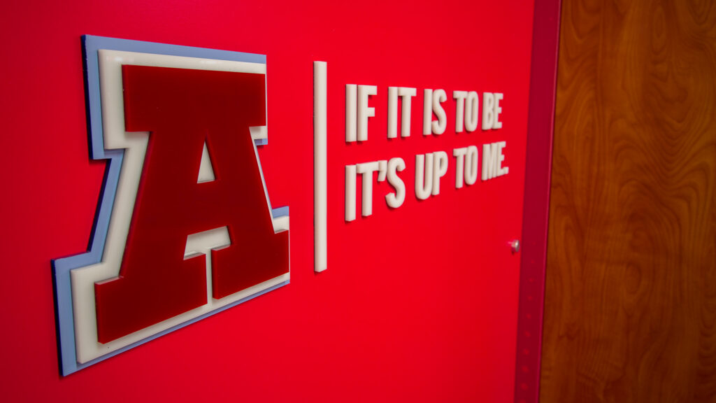"The Best High School Locker Room in the Country" Facility Branding
