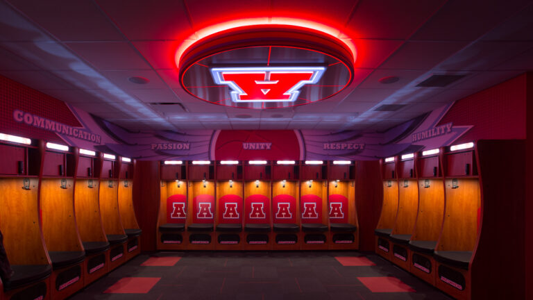Arrowhead Union High School Locker Room Facility Branding