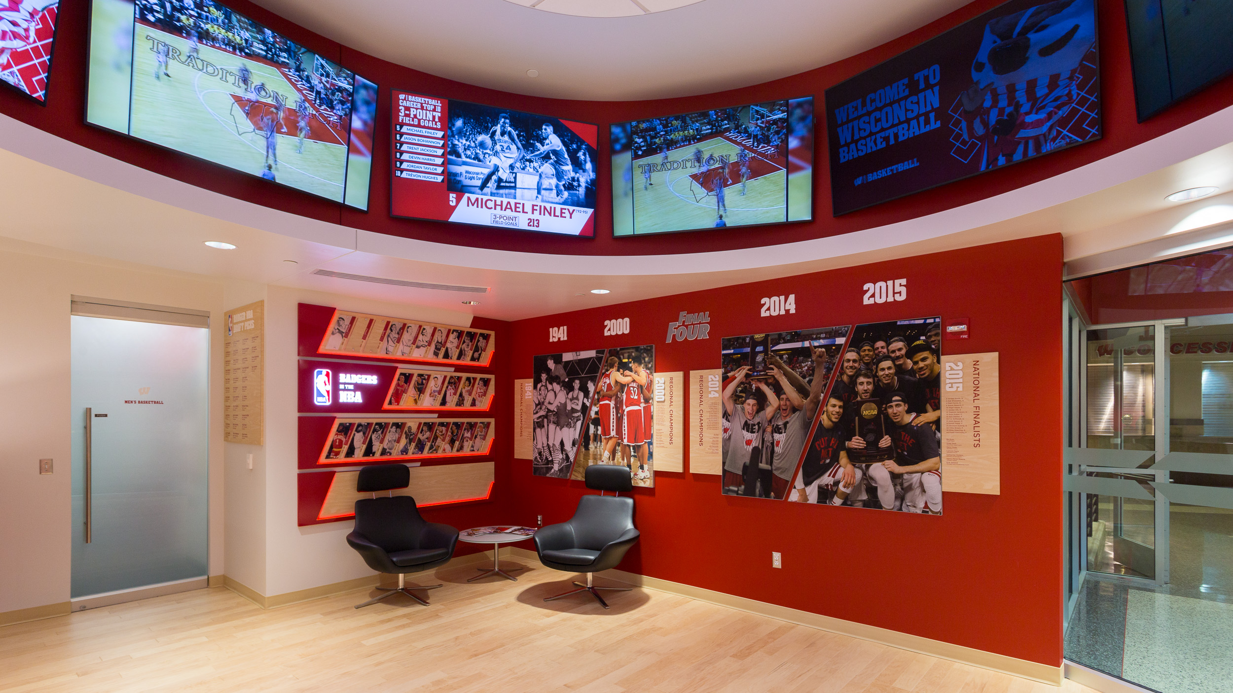 University of Wisconsin - Basketball Offices Facility Branding