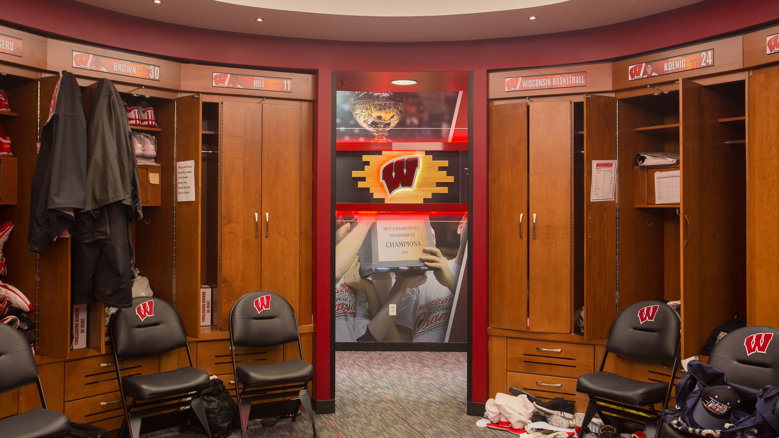 University of Wisconsin - Basketball Locker Room Facility Branding