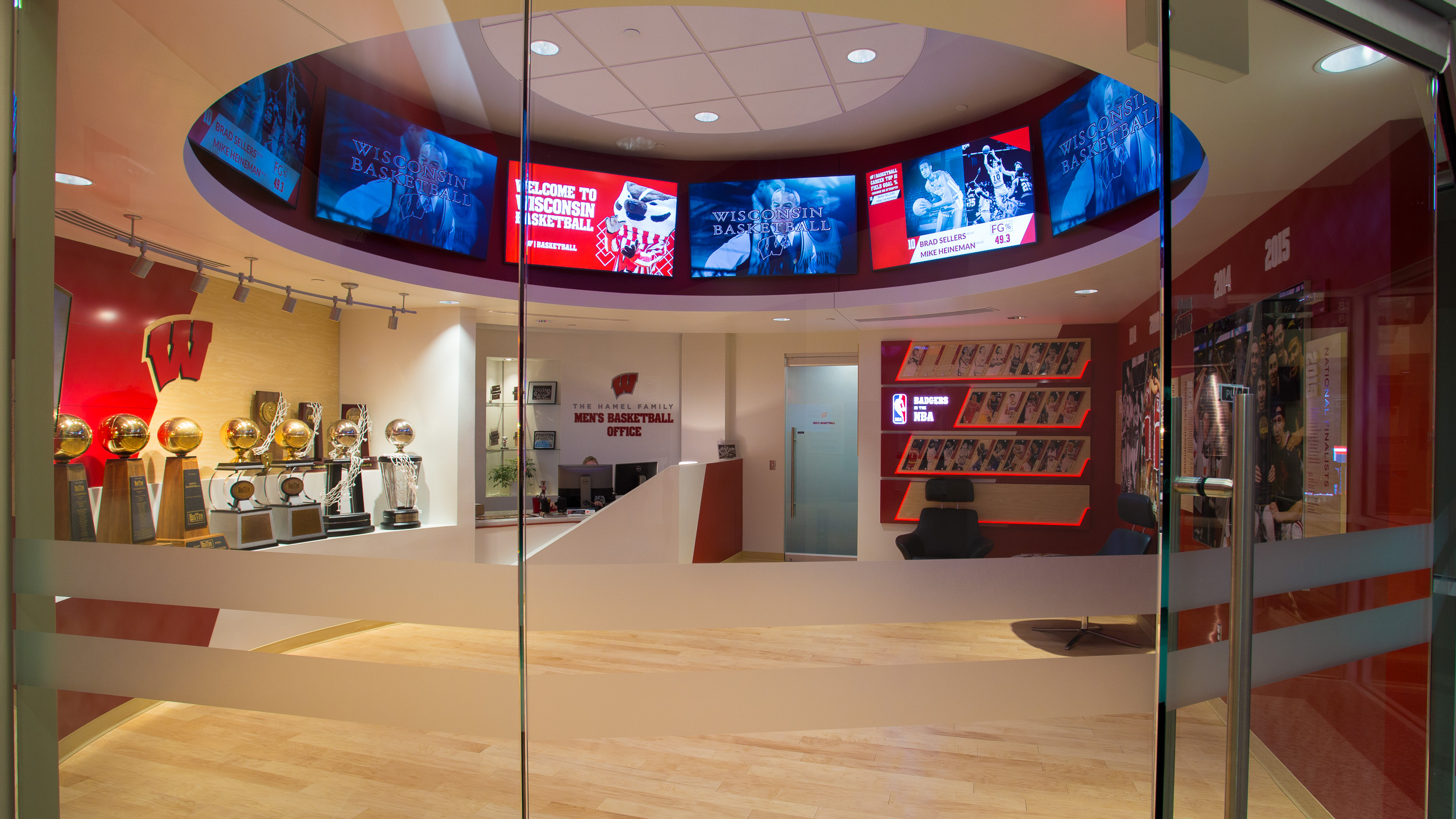 University of Wisconsin - Basketball Offices Facility Branding
