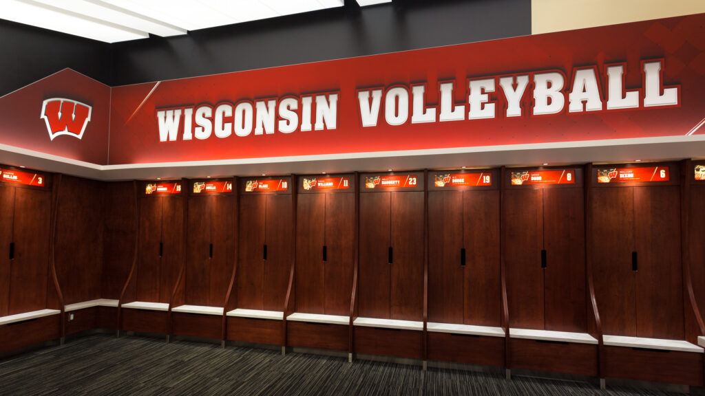 UW Volleyball Locker Room Thysse