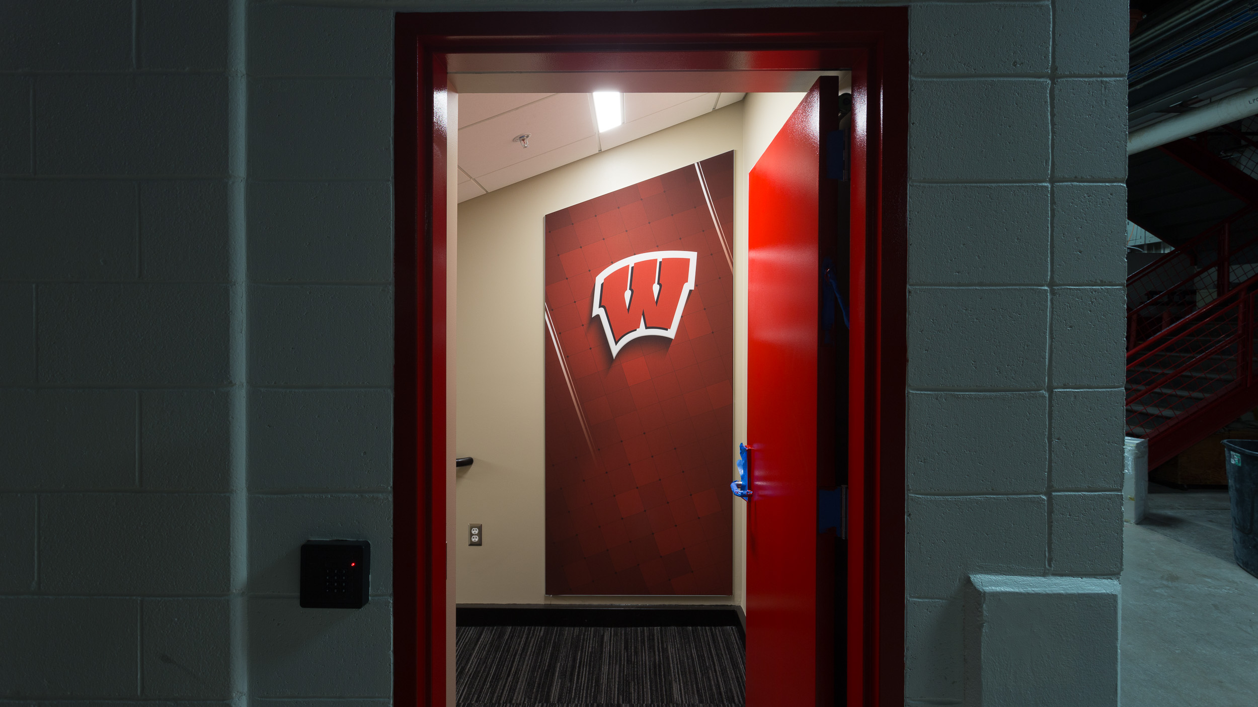 University of Wisconsin - Volleyball Locker Room Logo SEG Frame