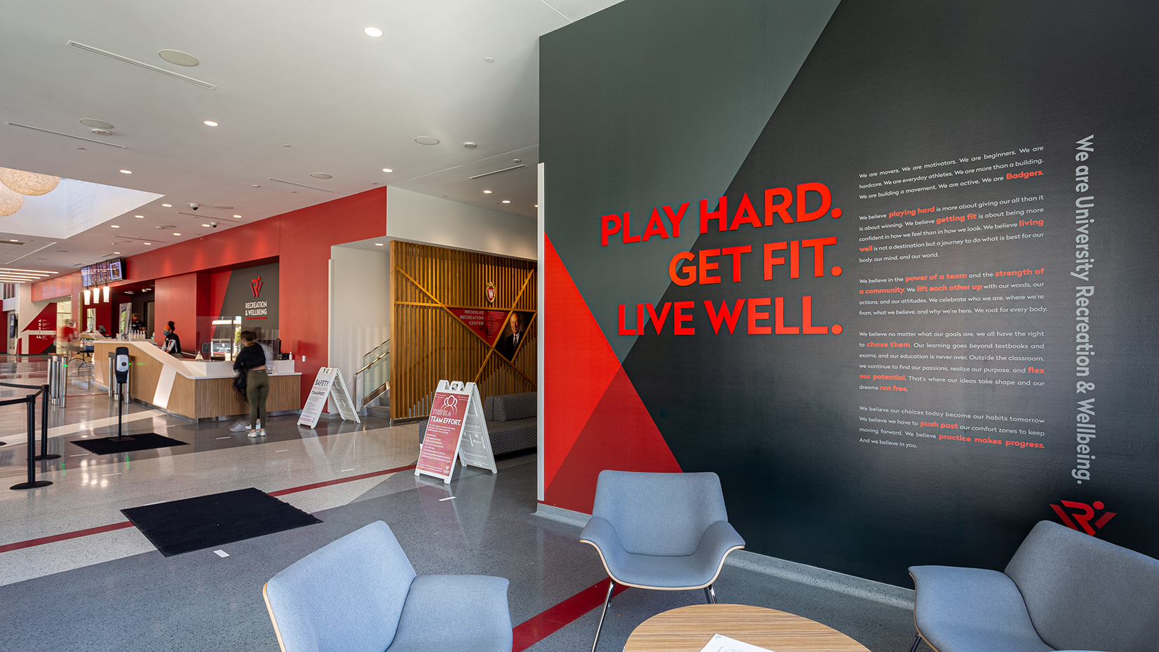 University Of Wisconsin - Recreation & Wellbeing Mission Wall