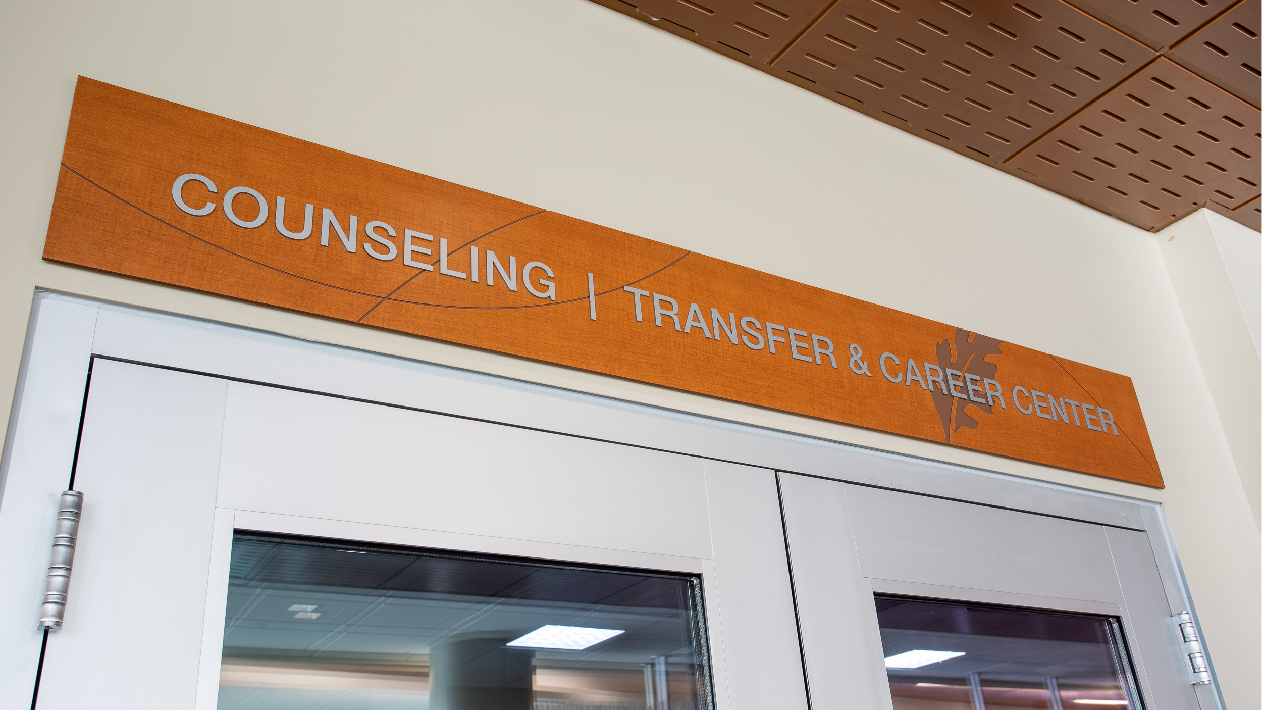 West Valley College Counseling, Transfer & Career Center Signage Detail Shot