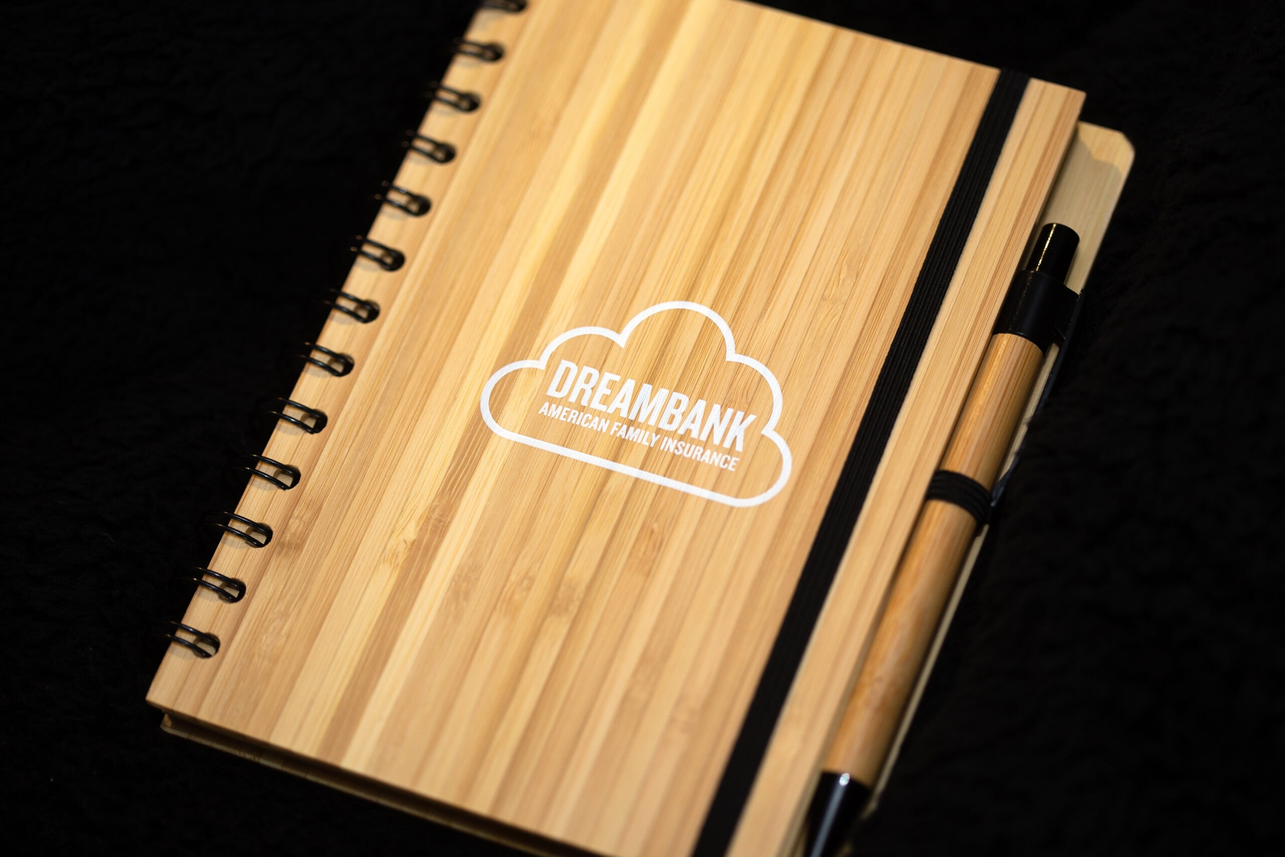 American Family Insurance Dreambank Bamboo Notebook Logo