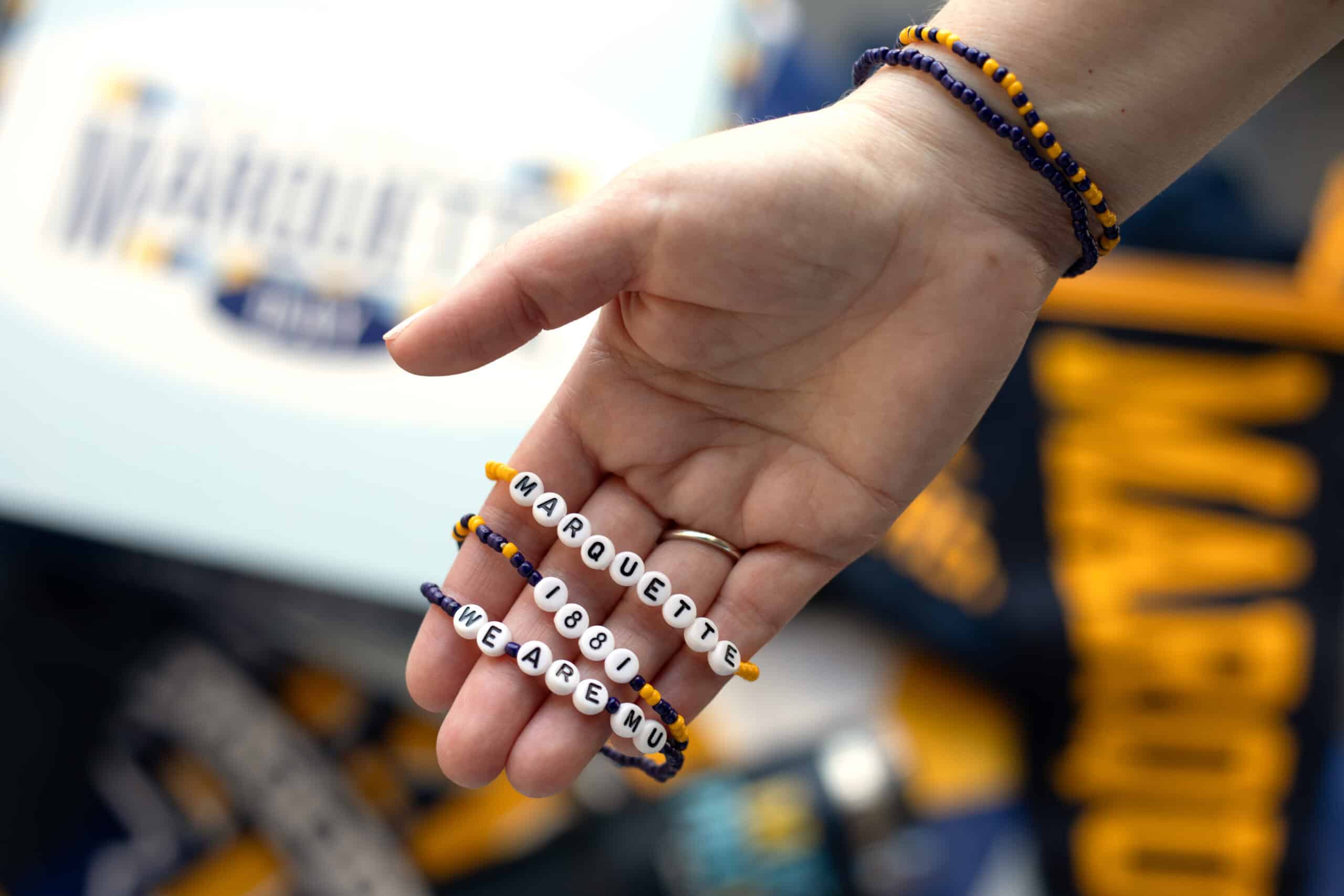 Marquette University Custom Promotional Products Beaded Bracelets