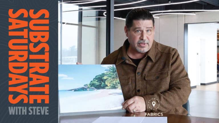 Substrate Saturdays With Steve Displaying Fabric Printing