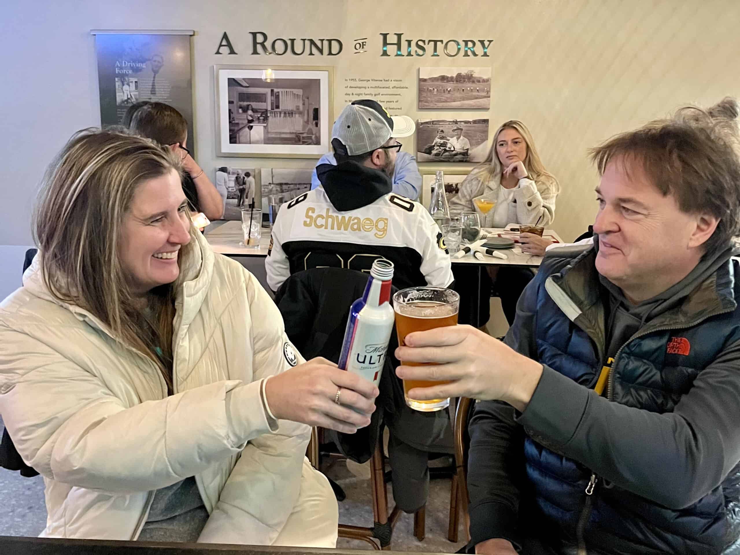 Customers Drinking at Babes Grill & Bar at Vitense