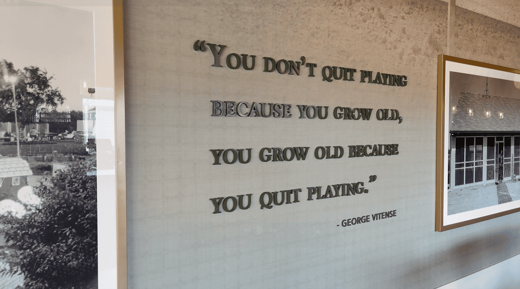 Dimensional Lettering Quote Wall Design