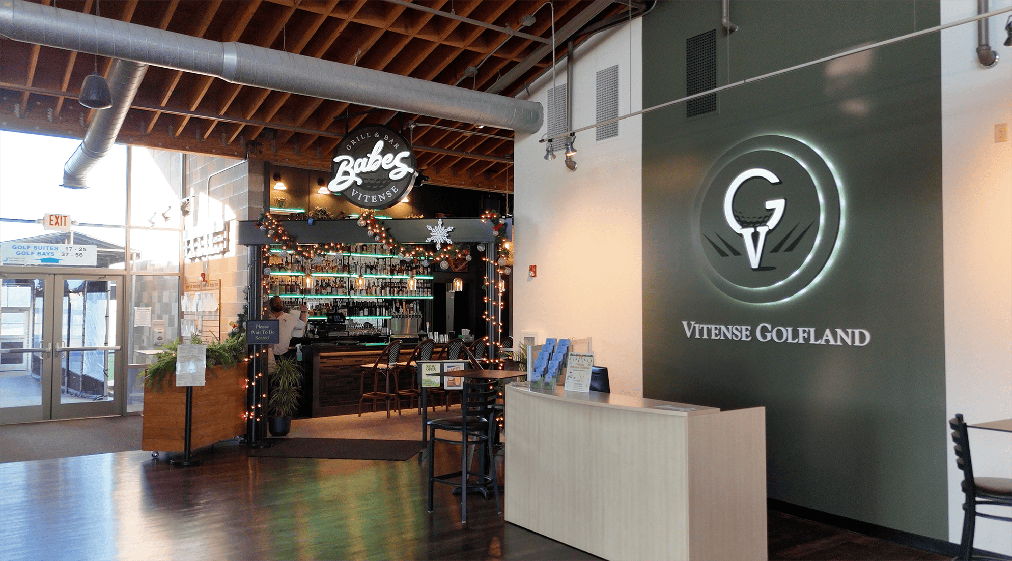 Facility Branding Reception Area Design at Vitense