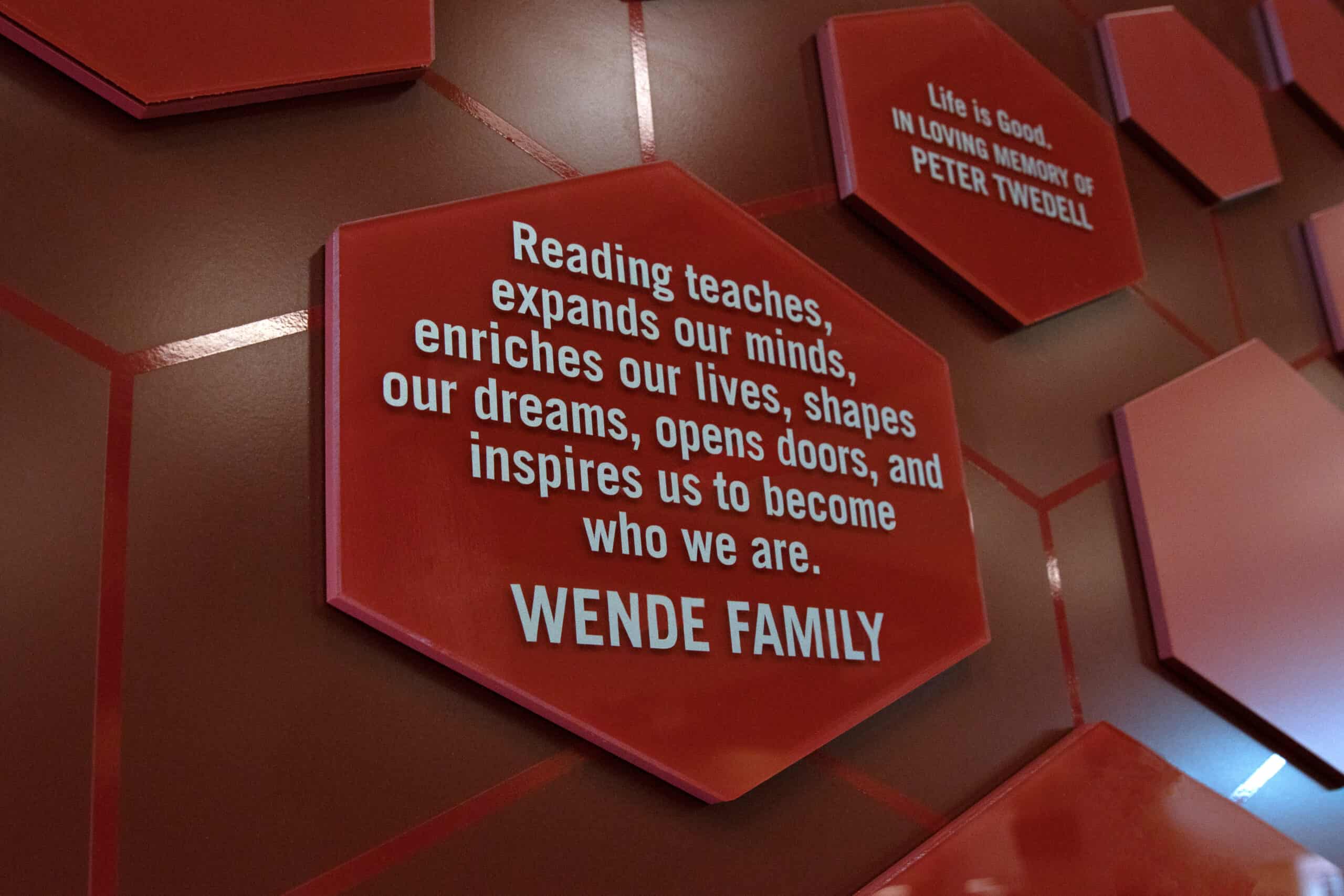 Sun Prairie East Donor Wall Custom Cut Acrylic Plaques