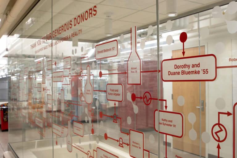 Custom Vinyl Donor Wall