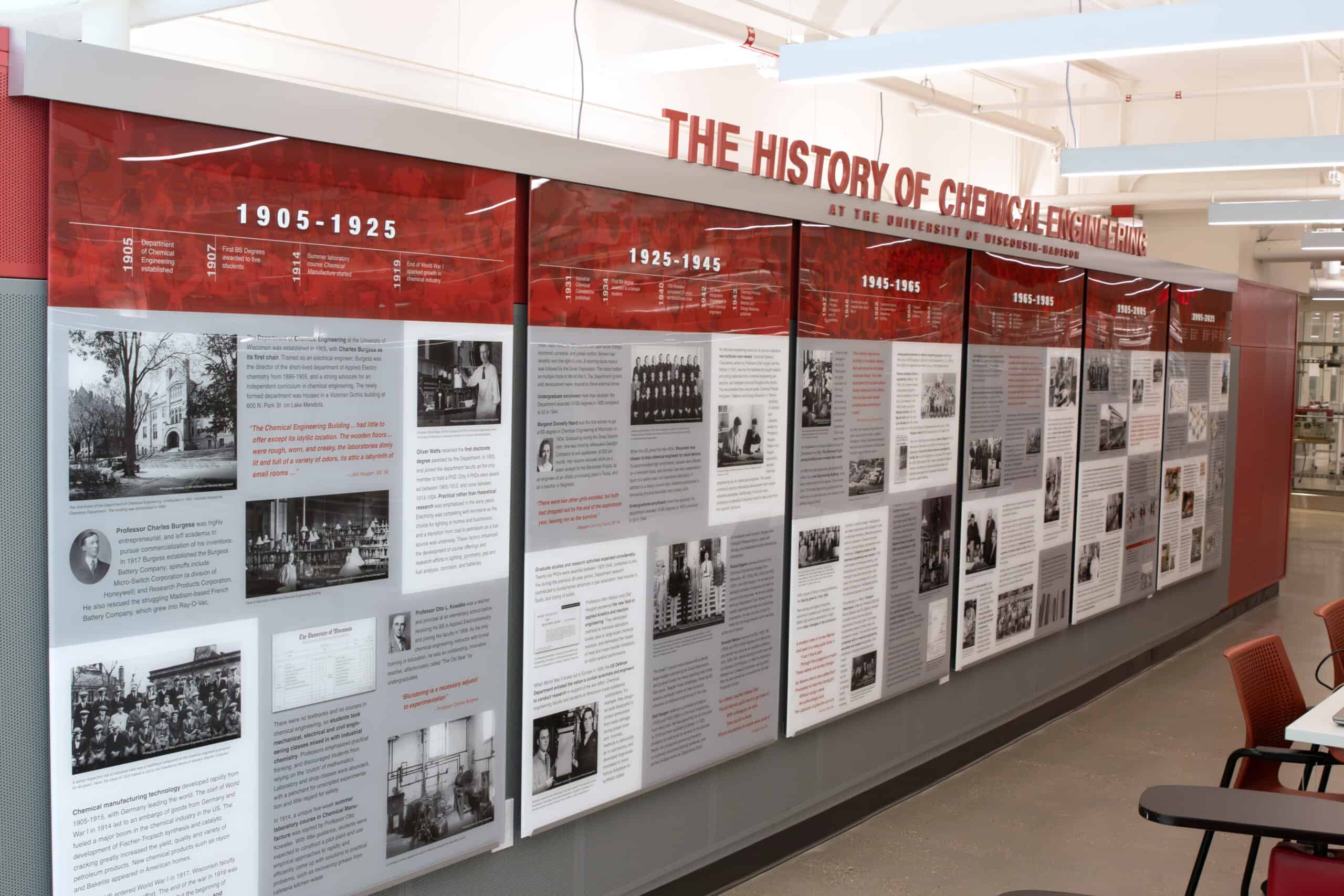 Facility Branding History Wall Design