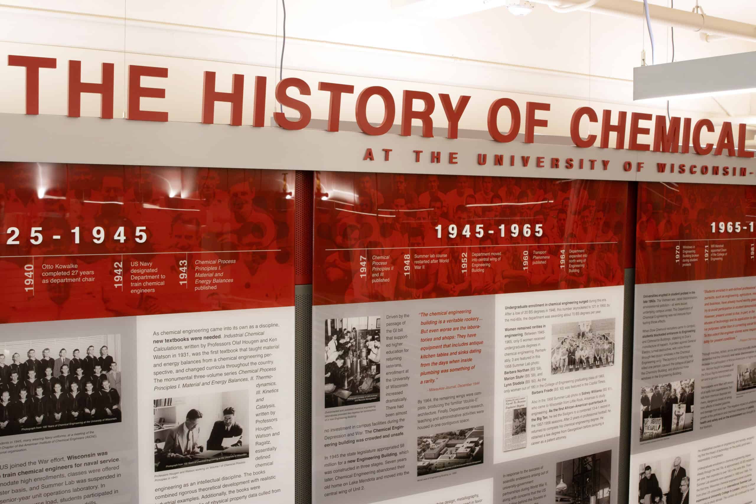 Facility Branding History Wall Design Details