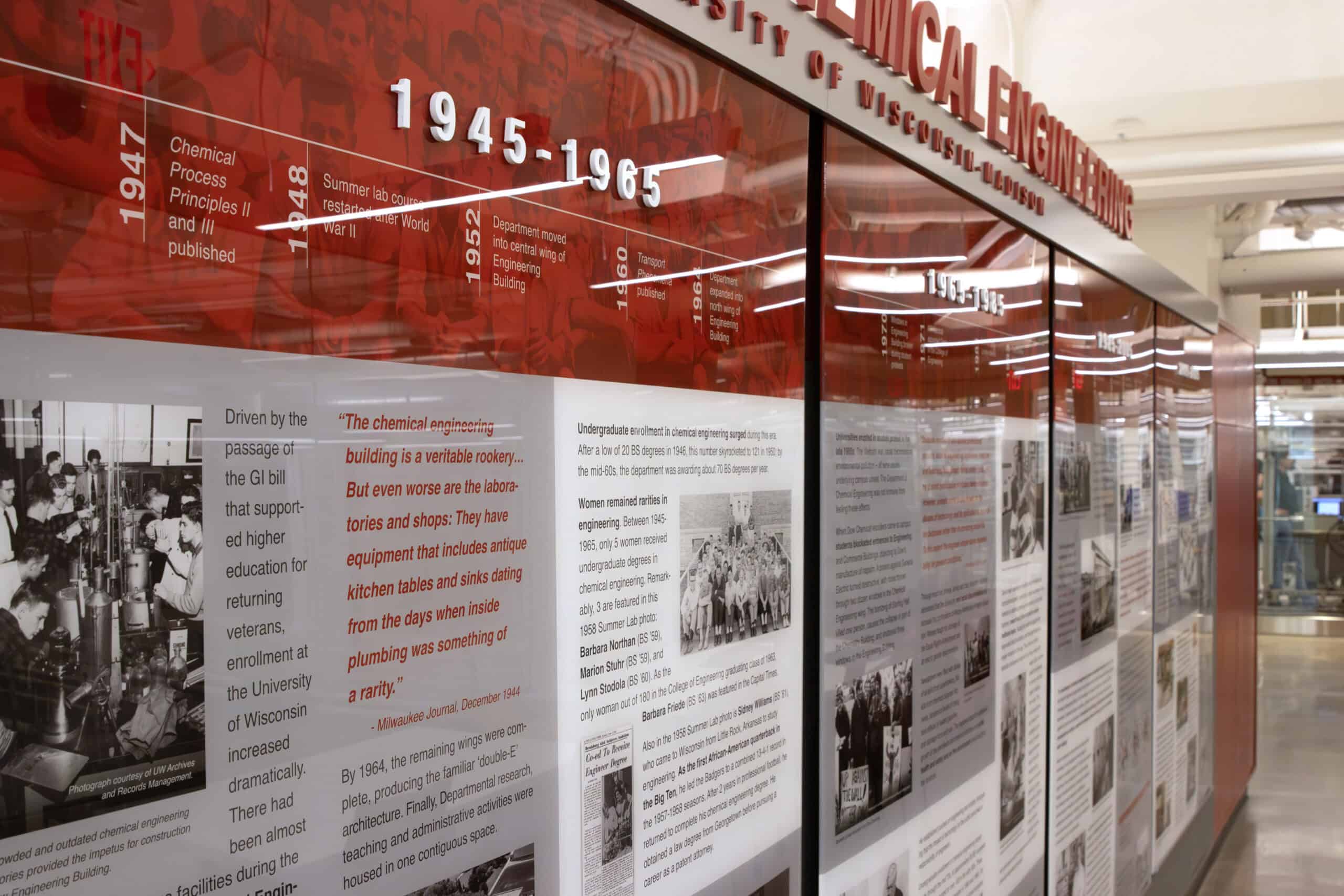 Facility Branding History Wall Design Details