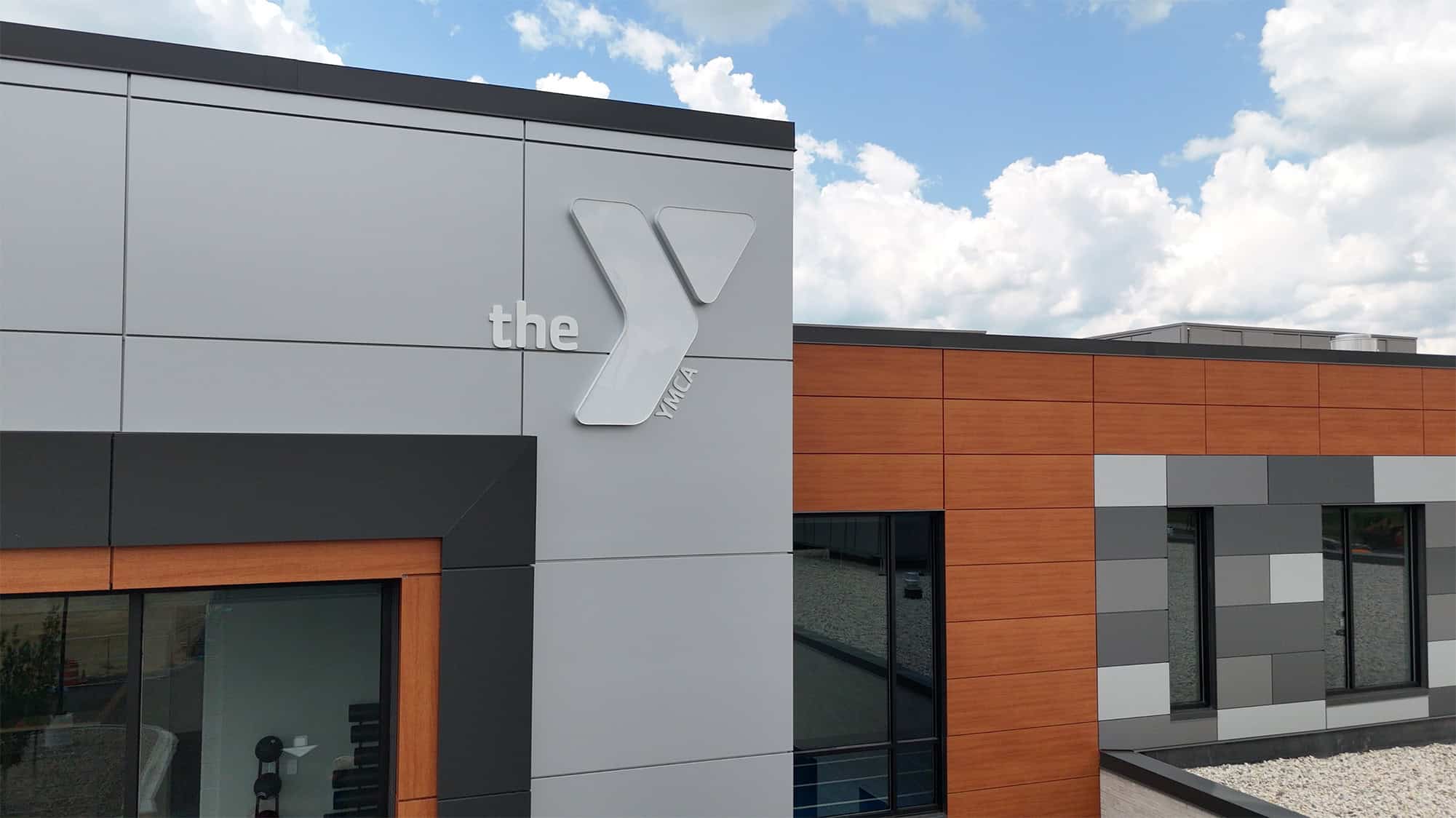 Colony Brands Green County YMCA Exterior Logo Signage