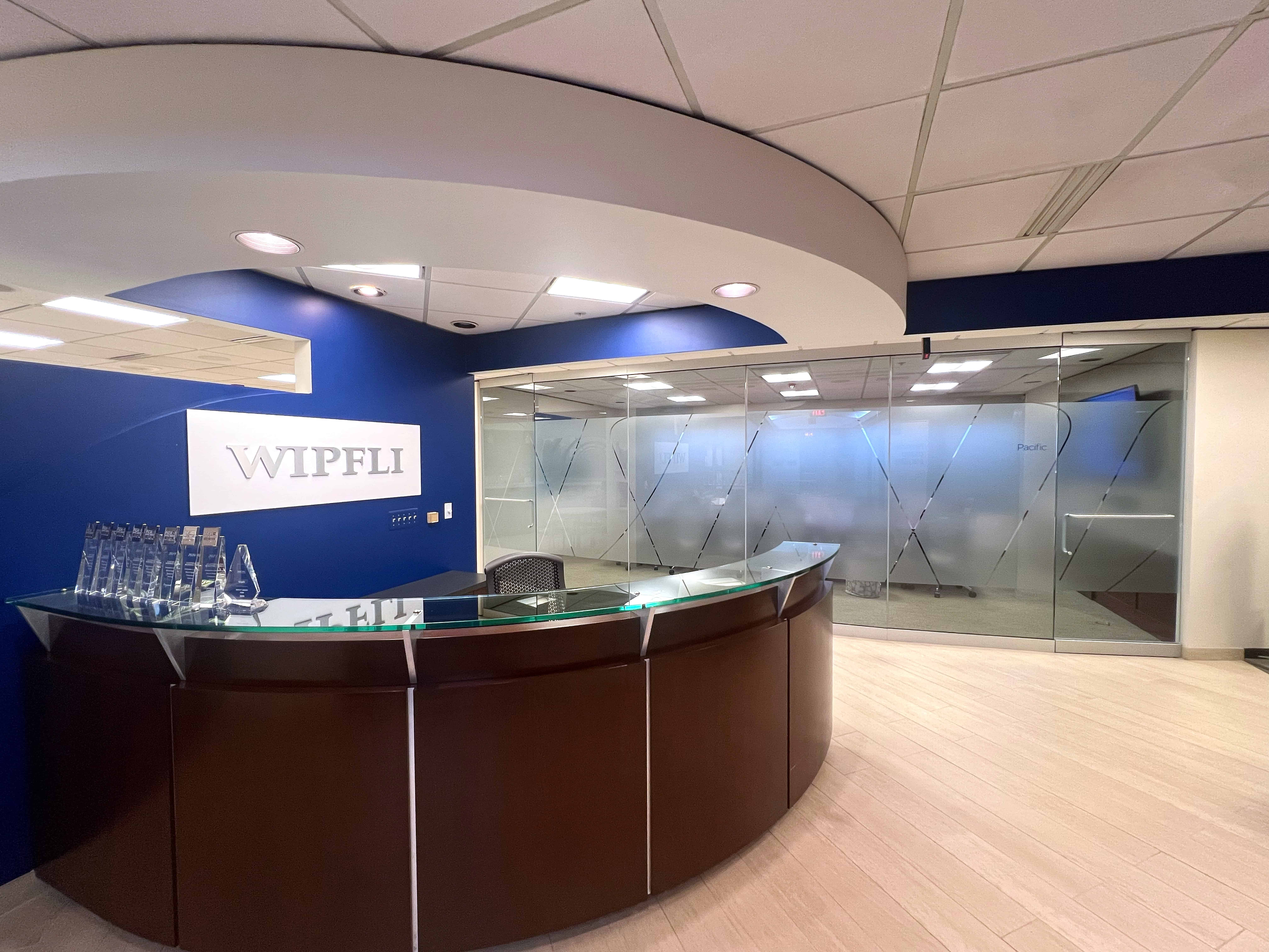 WIPFLI Lobby Entrance Acrylic Logo