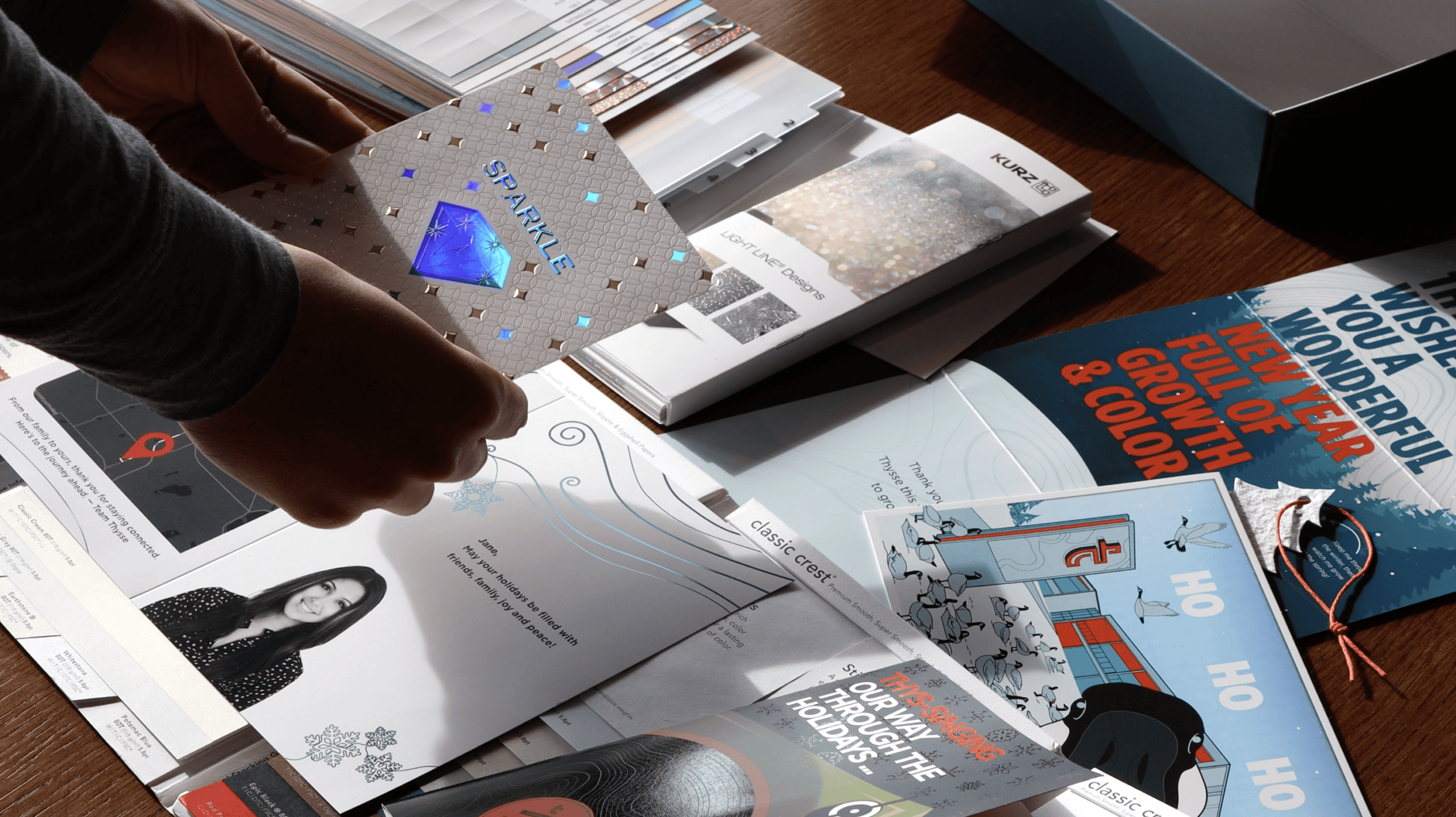 Exploring Different Textures, Foils And Papers