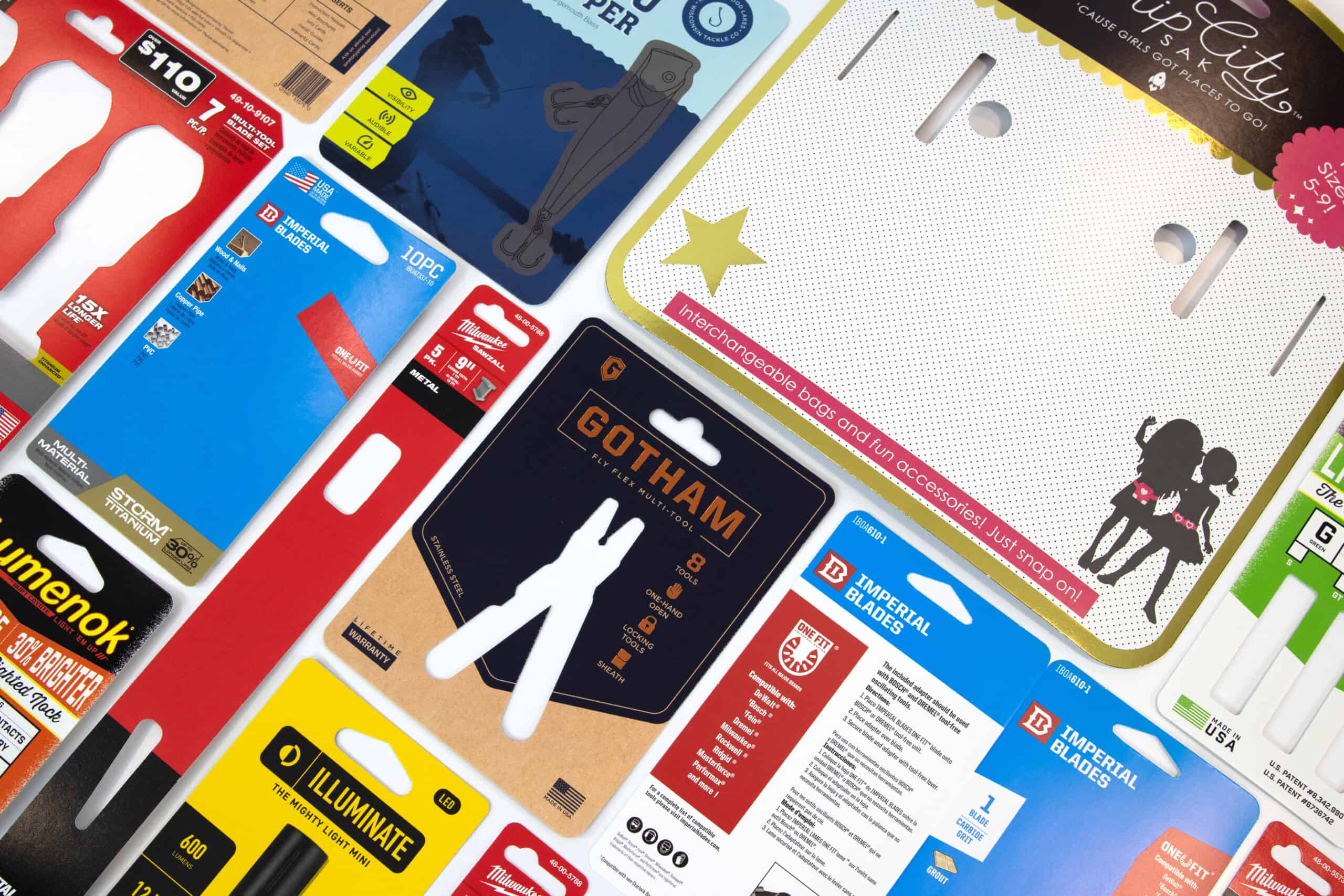 Card Packaging Collage