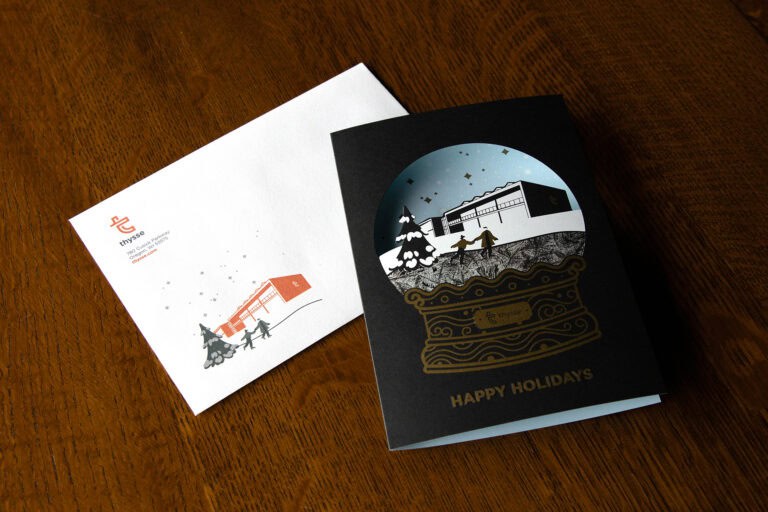Thysse Holiday Card And Envelope