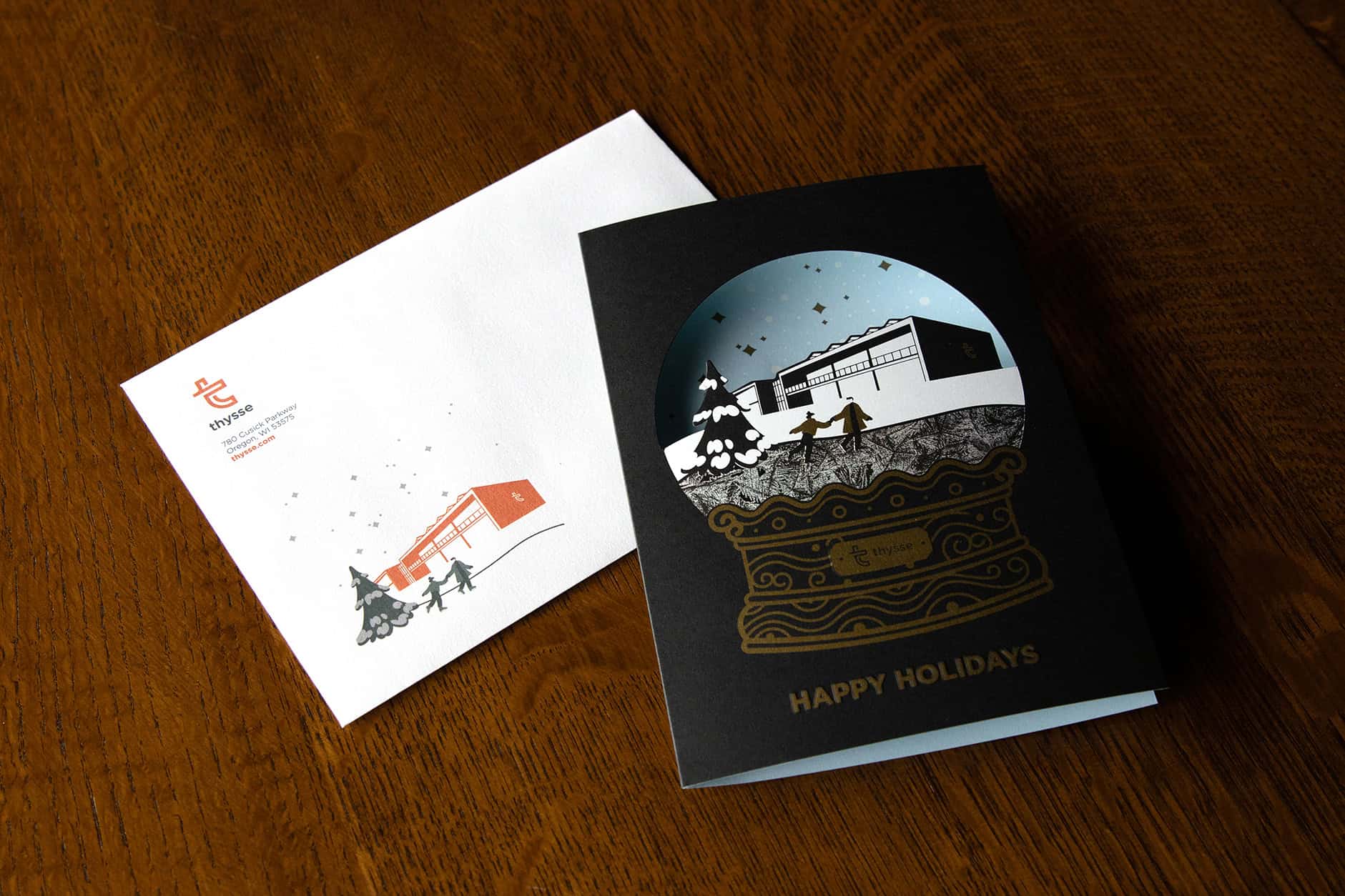 Thysse Holiday Card And Envelope
