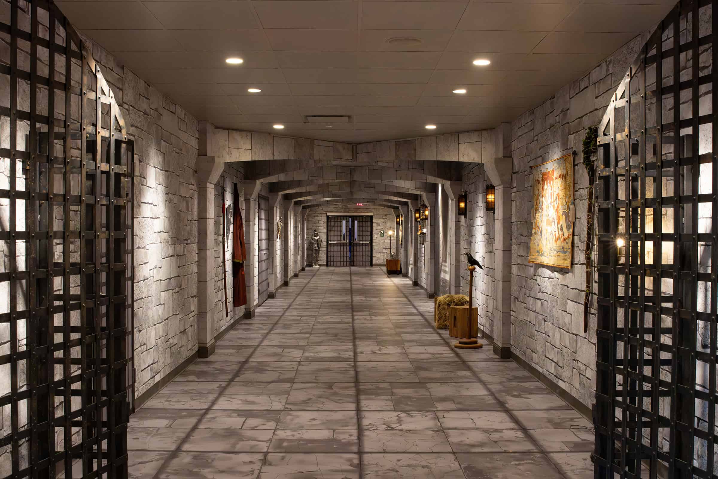 Custom Stone Wallpaper Medieval Castle Design