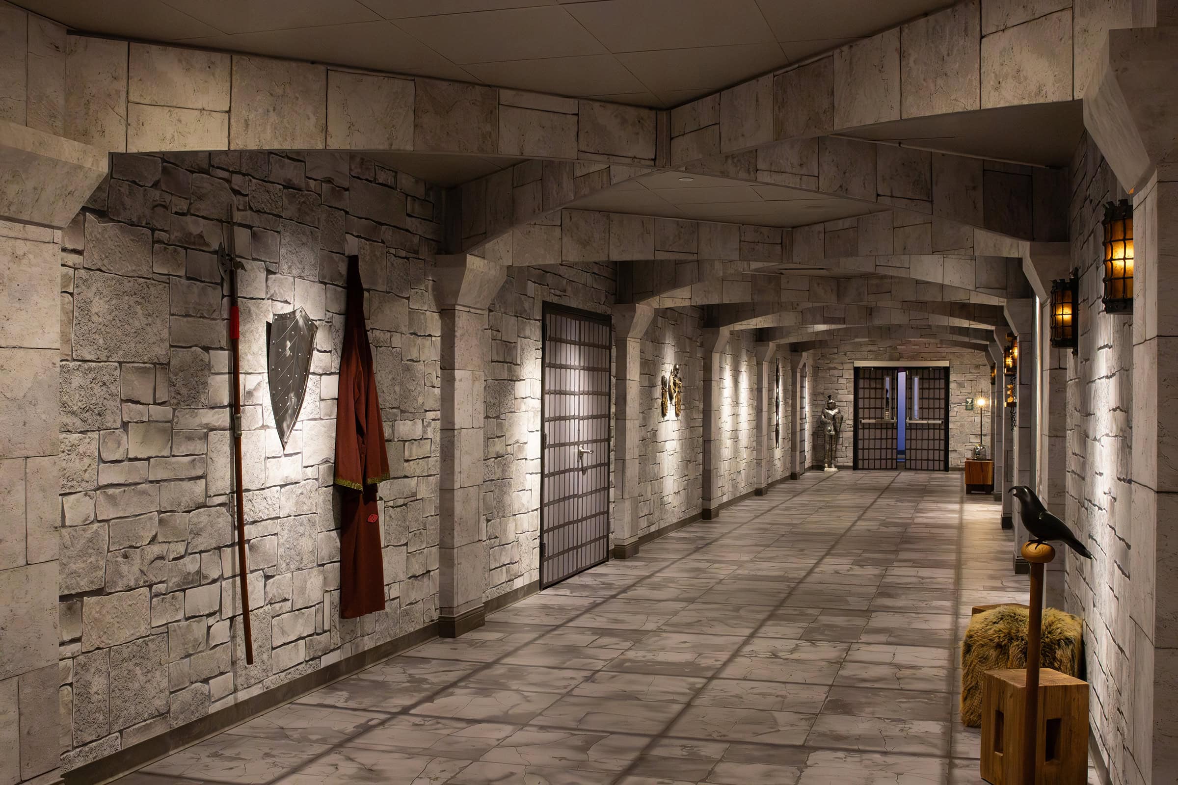 Custom Stone Wallpaper Medieval Castle Design