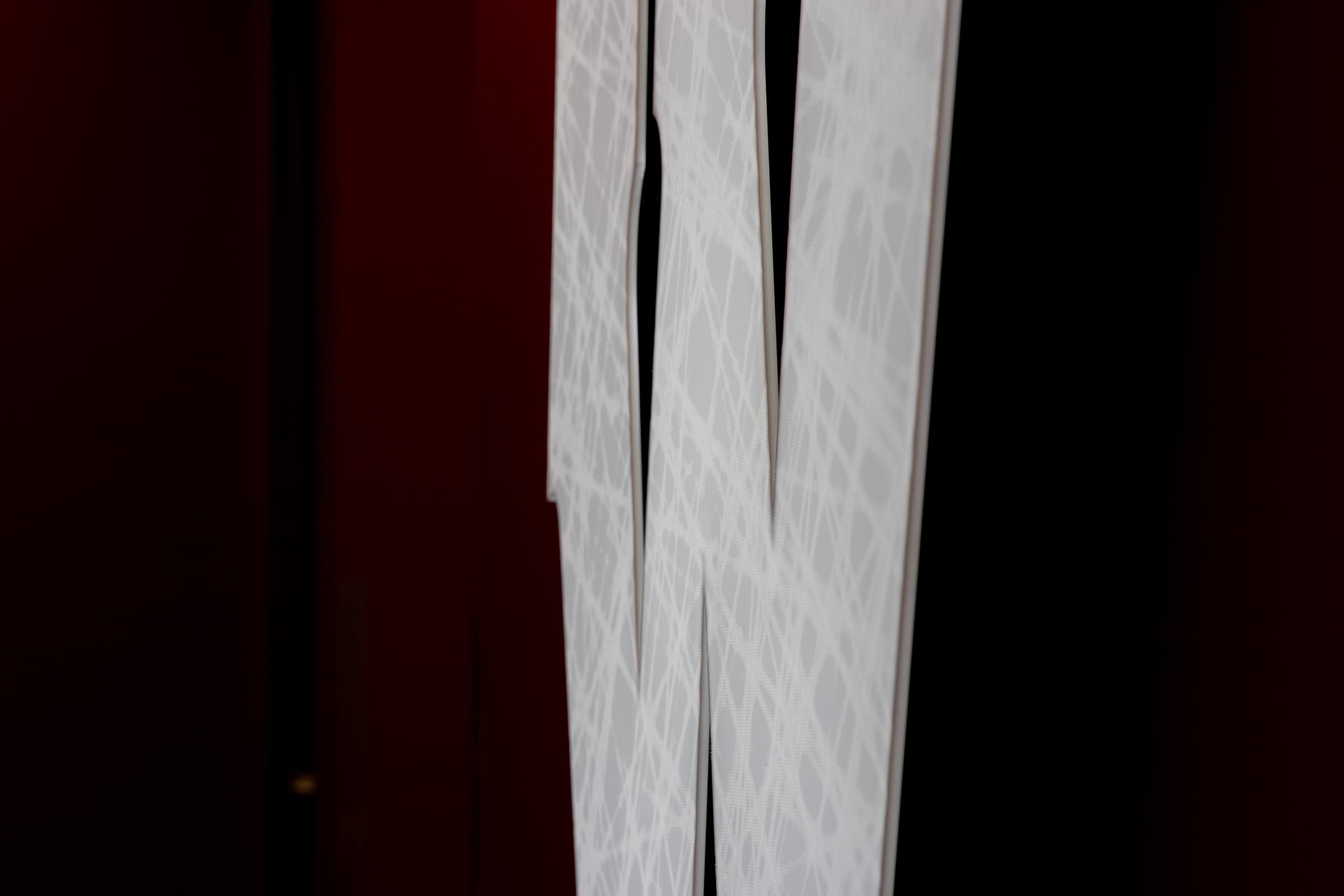 UW Hockey Custom LED Lit Dimensional Acrylic Logo With Frost pattern