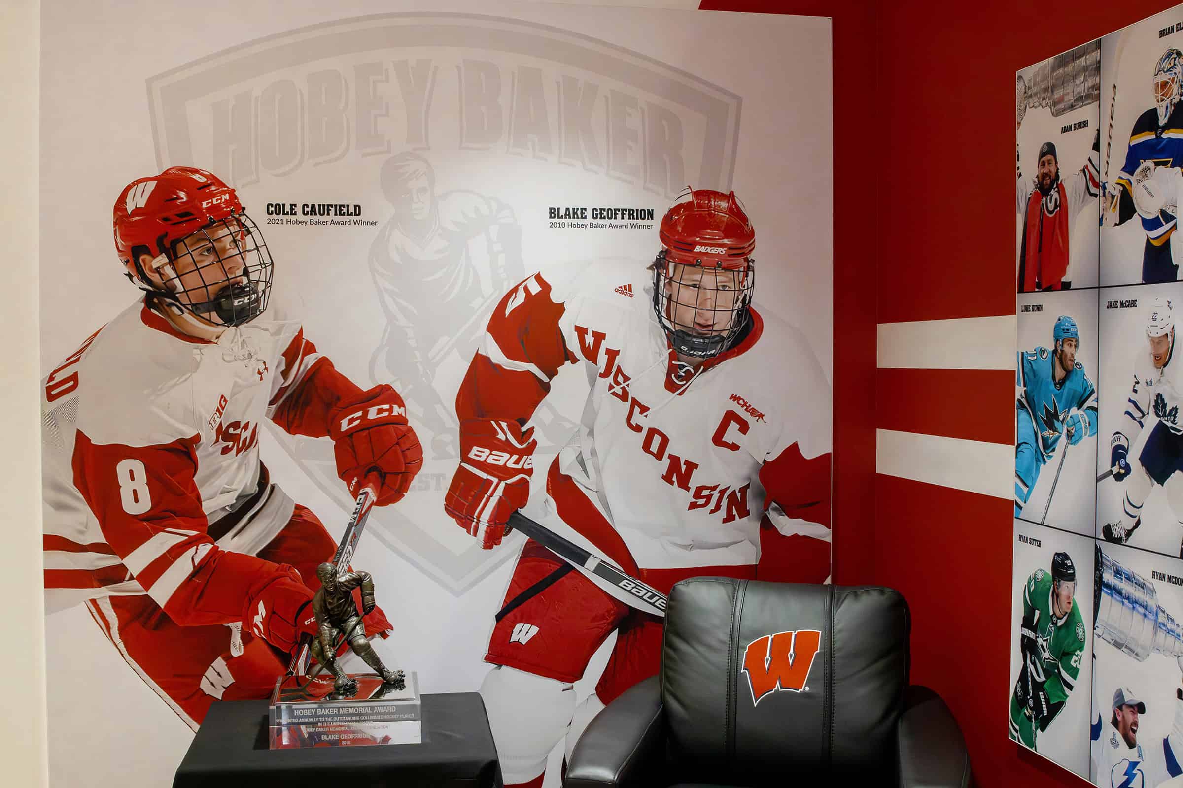 UW Men's Hockey Lobby Alumni SEG Frame