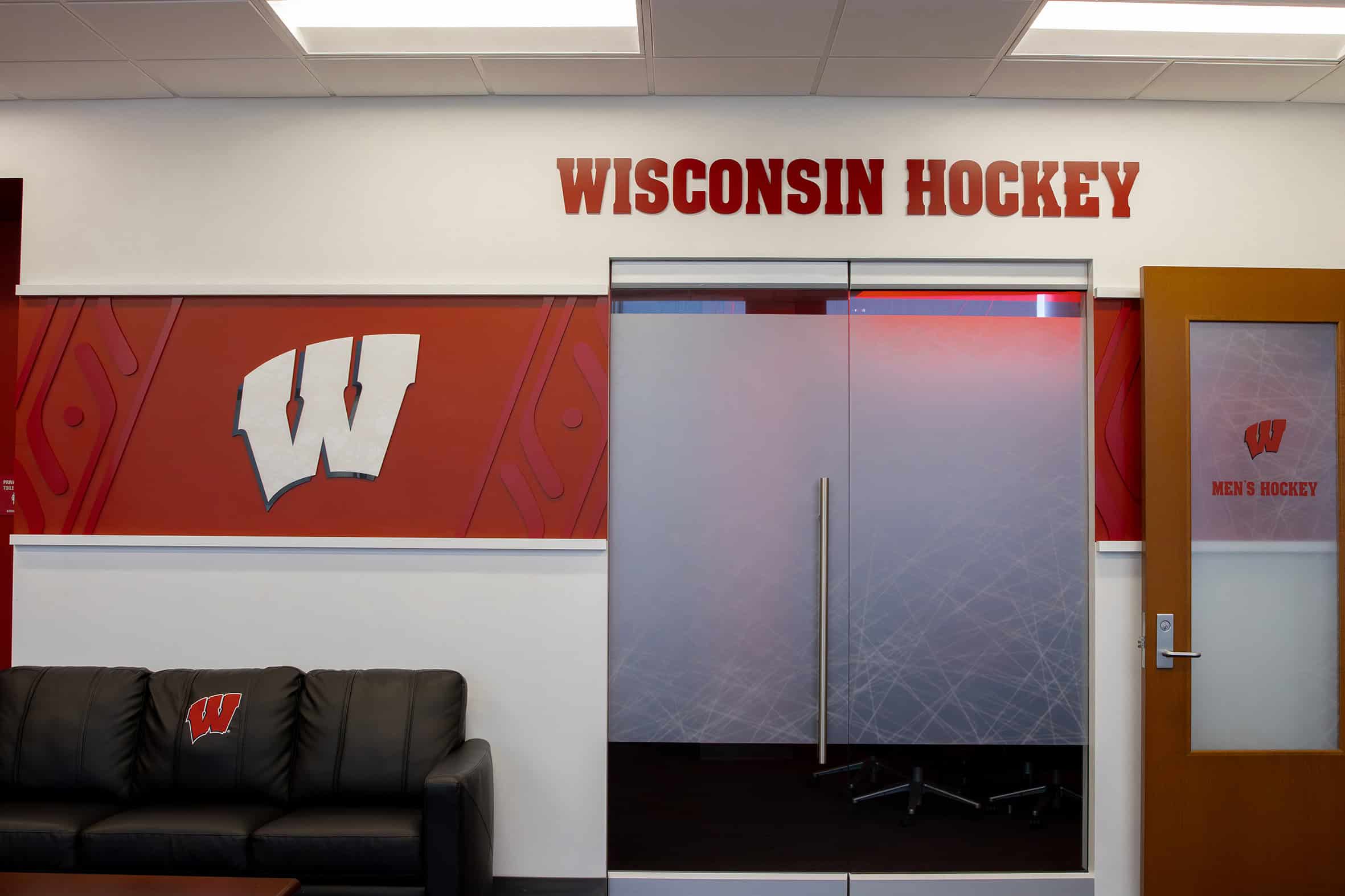 UW Hockey Custom Facility Branding
