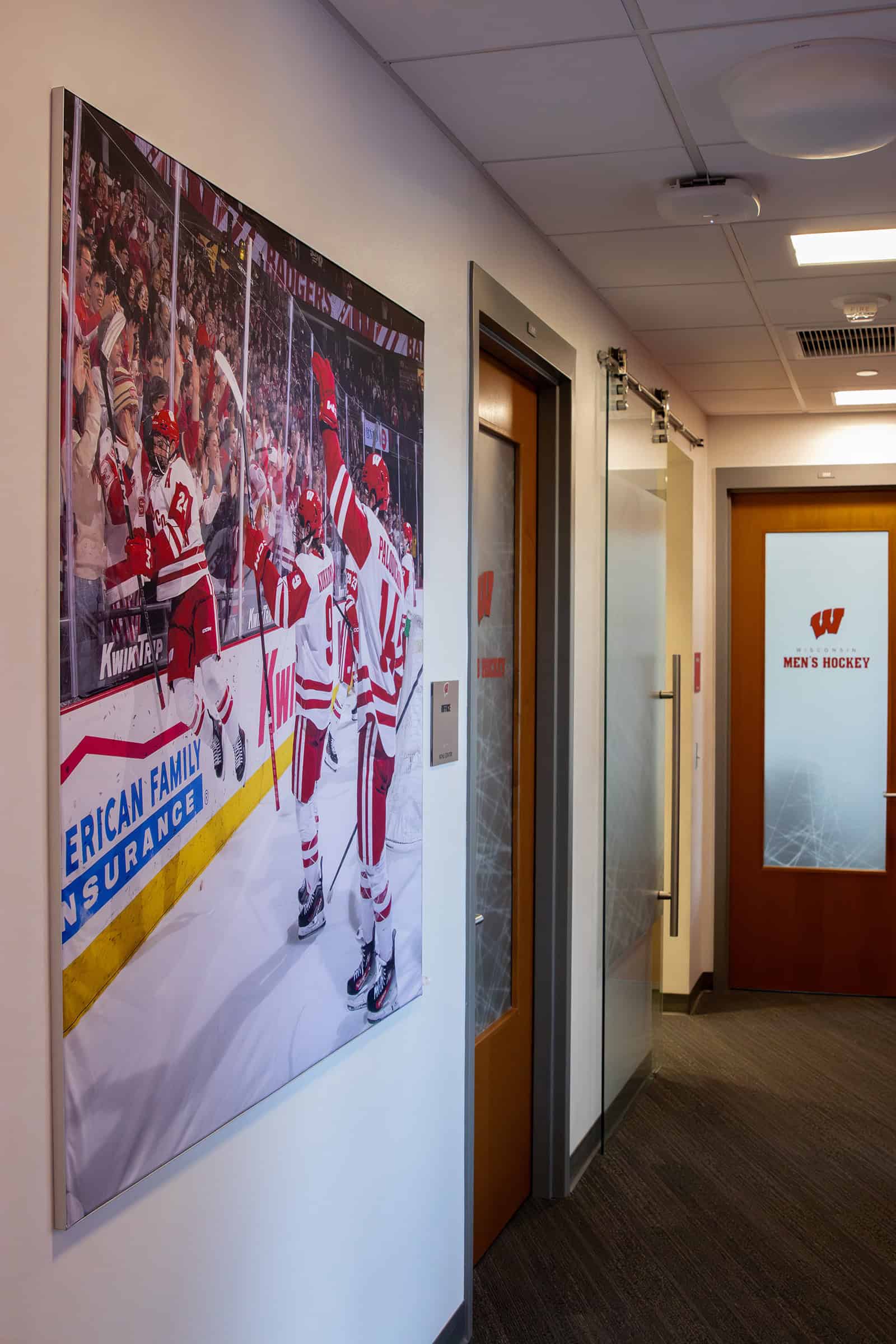 UW Men's Hockey Offices SEG Frame