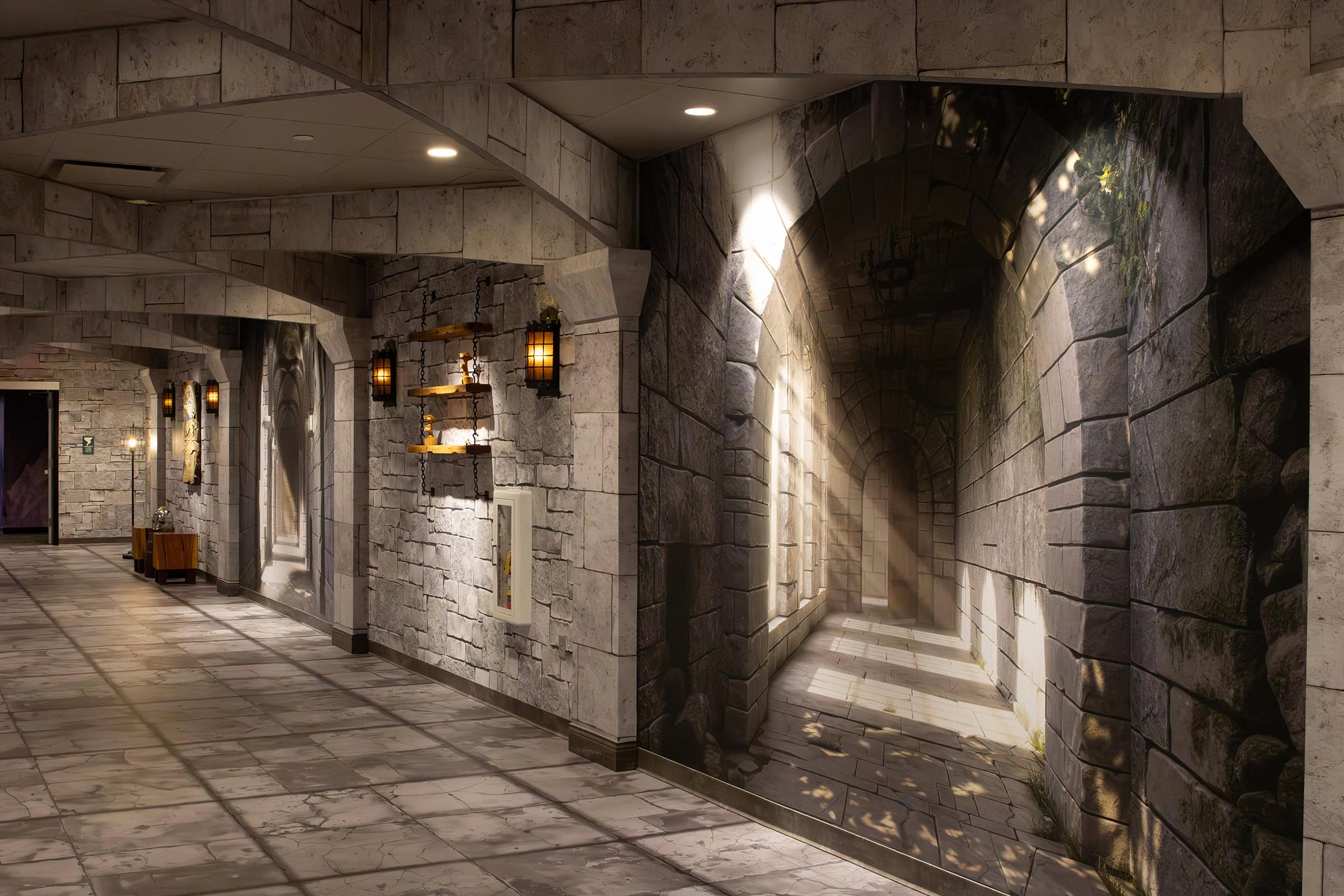 Custom Stone Wallpaper Medieval Castle Design