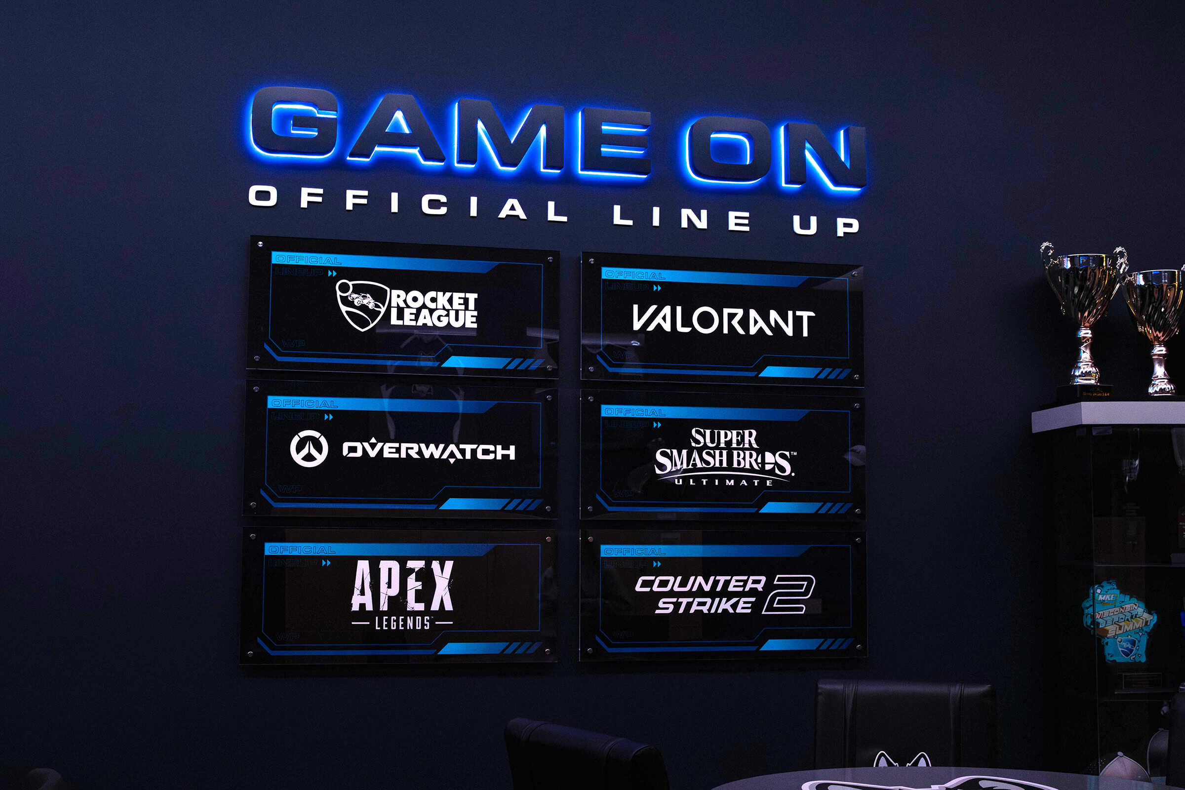 Custom Backlit Dimensional Acrylic Feature Wall