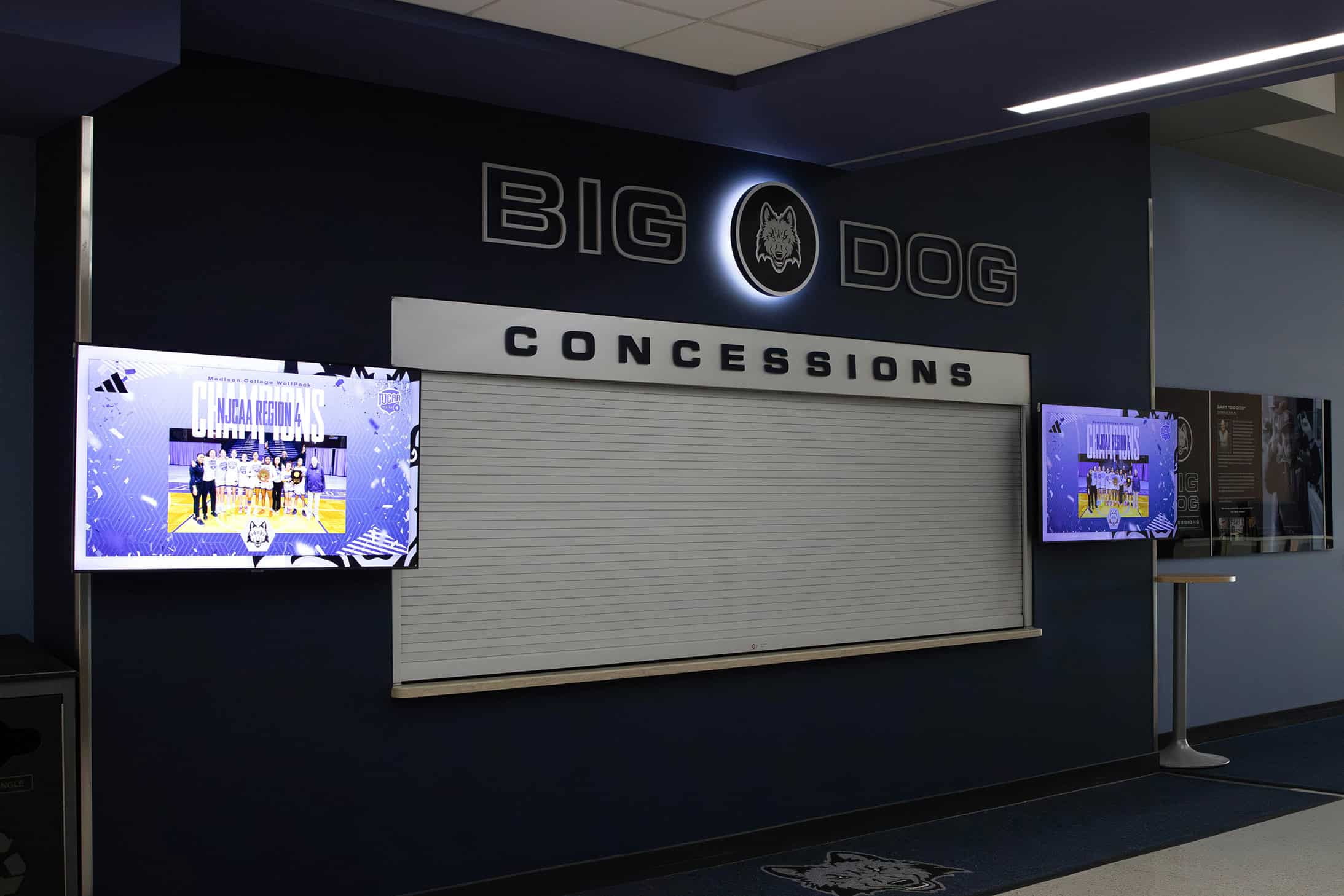 Custom Backlit Concessions Signage
