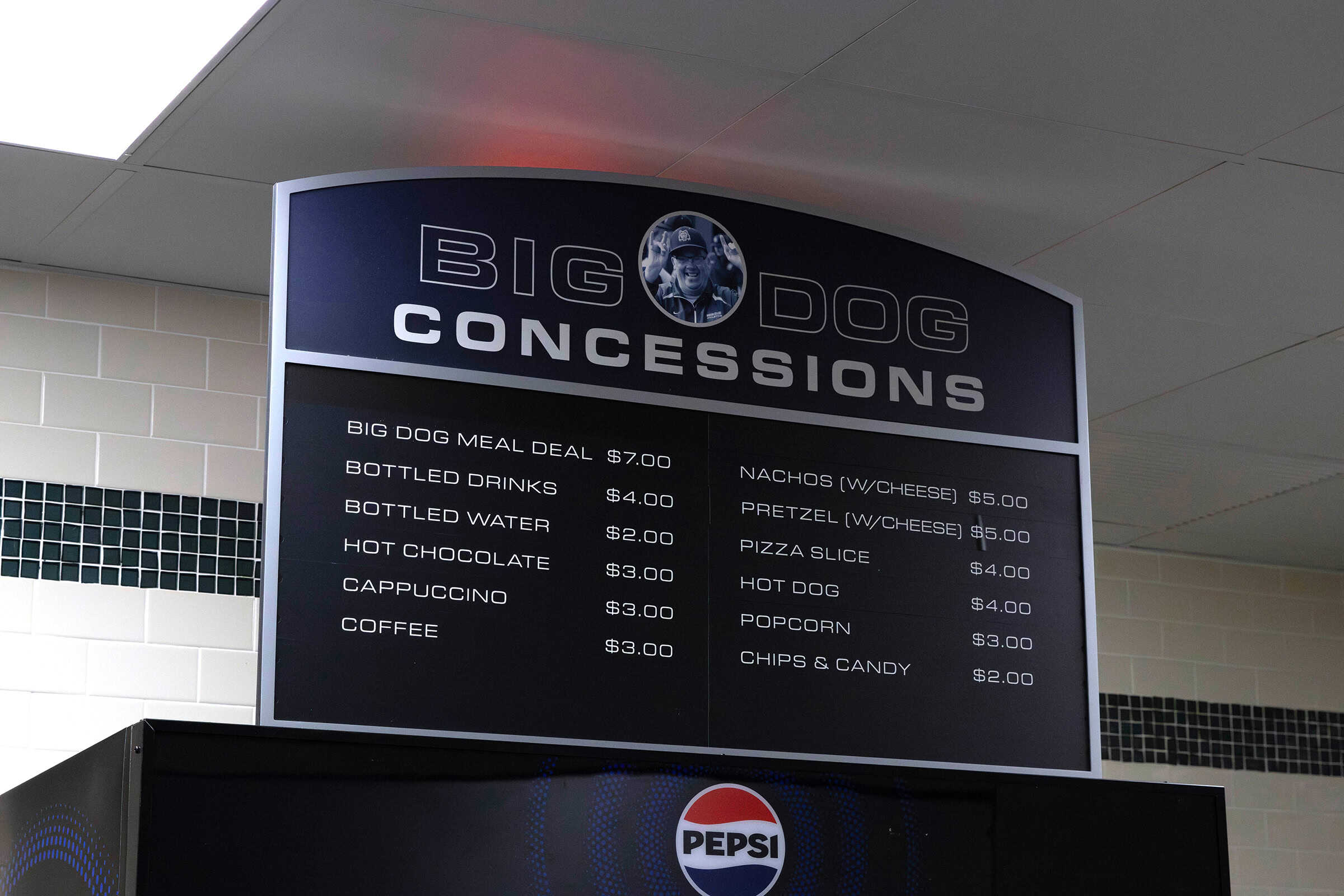 Custom Backlit Concessions Signage