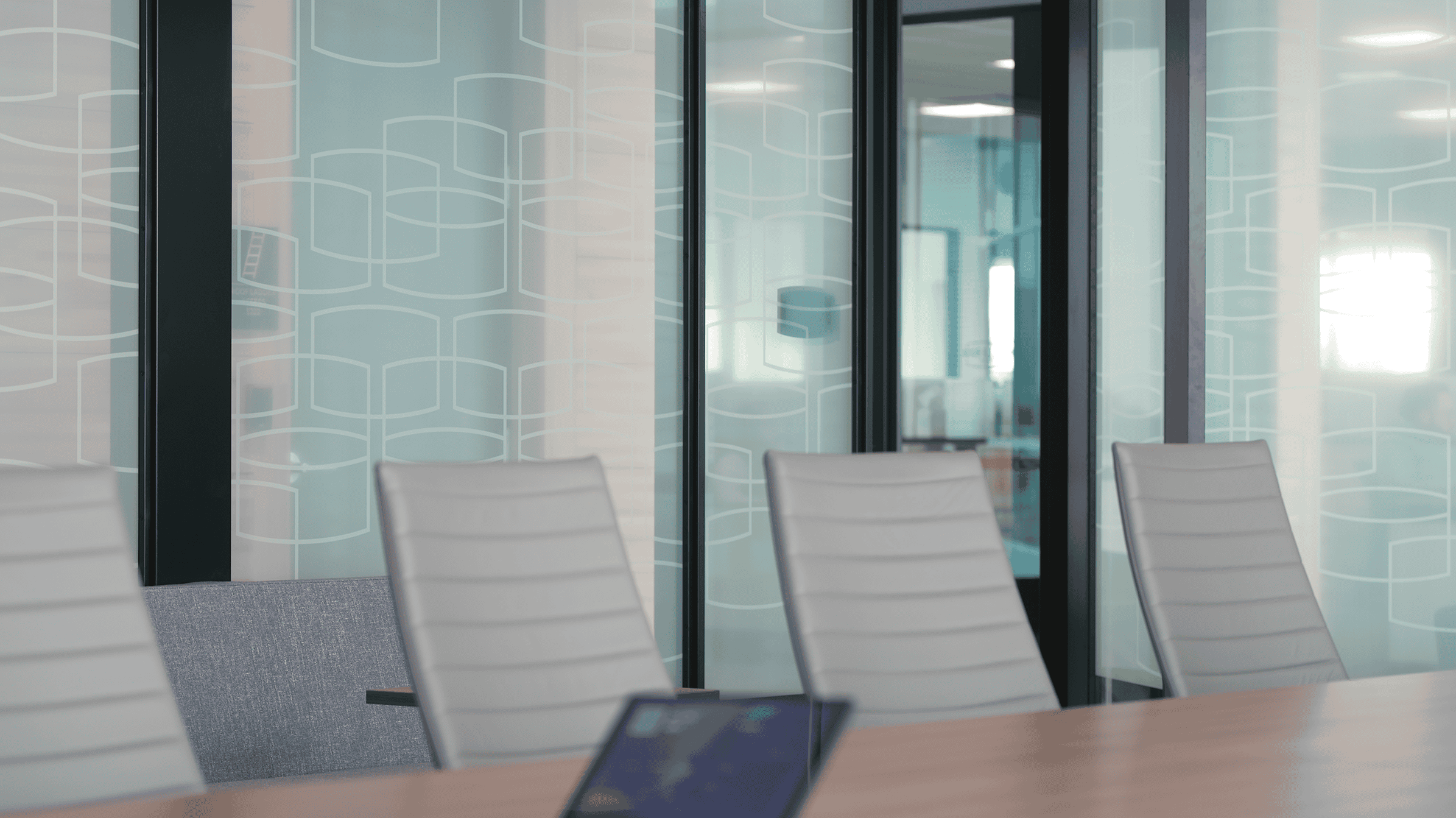 Conference Room Custom Branded Privacy Vinyl