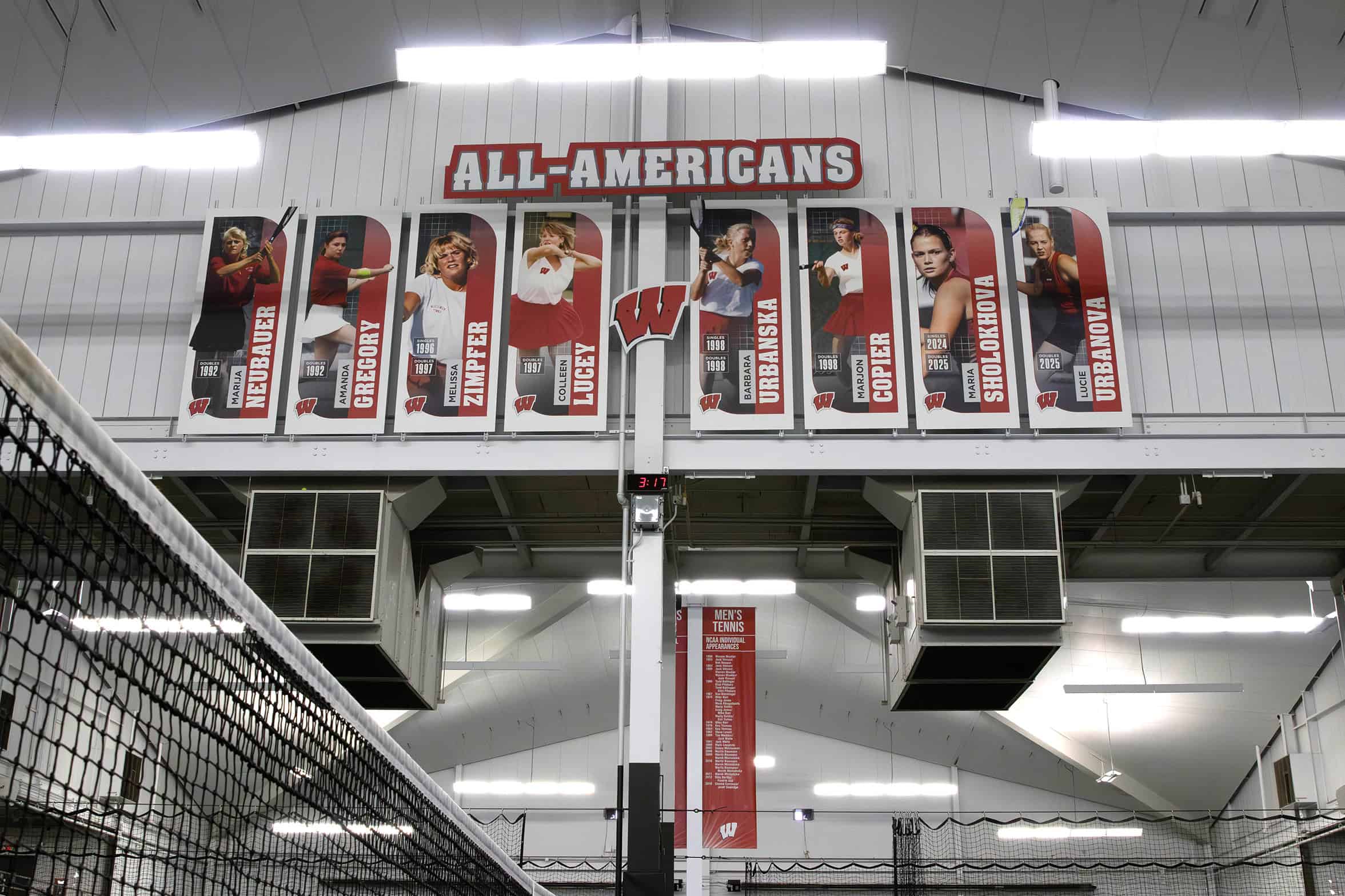 UW Nielsen Tennis Stadium All-American Feature Wall