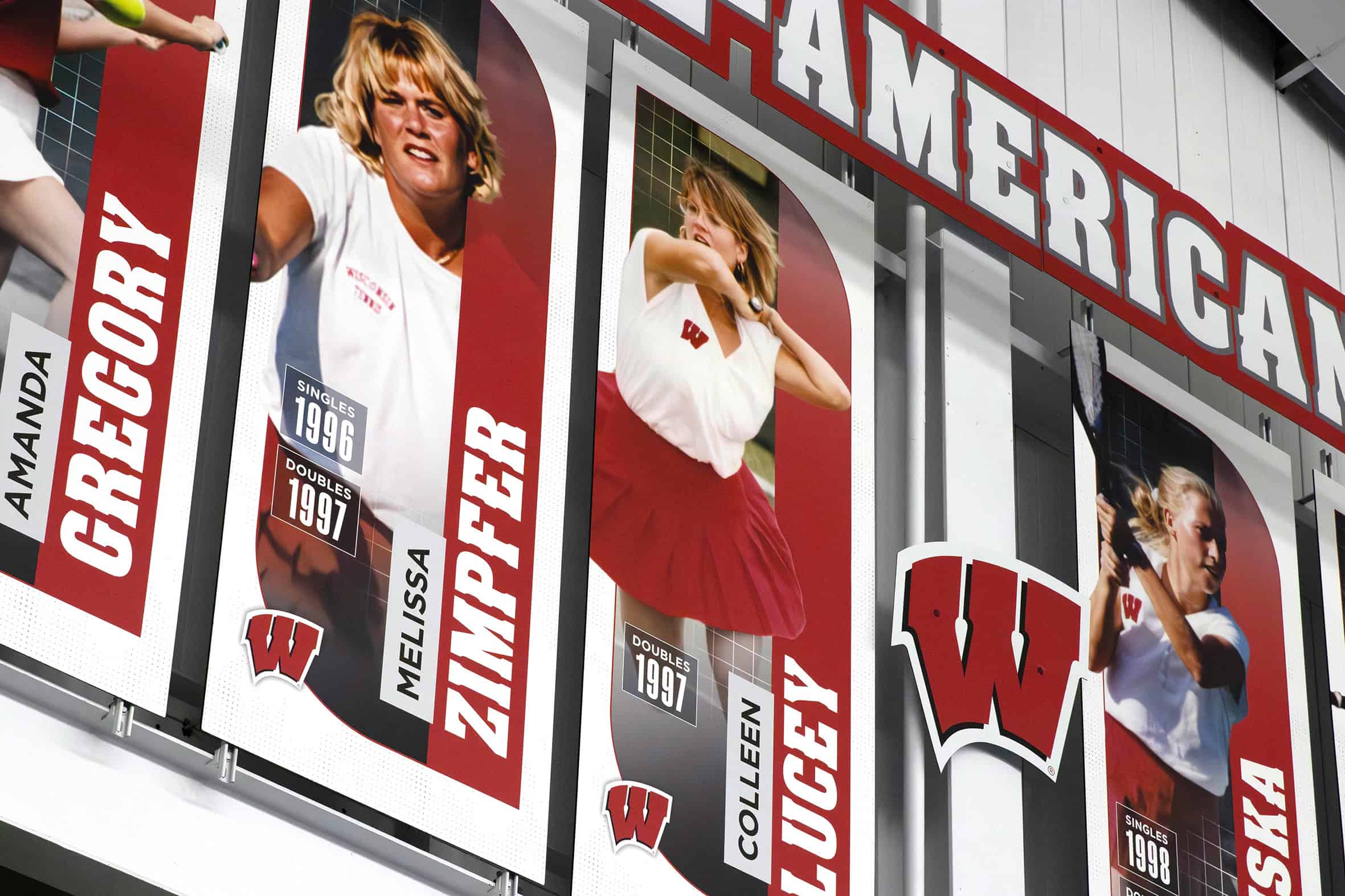 UW Nielsen Tennis Stadium All-American Feature Wall Details