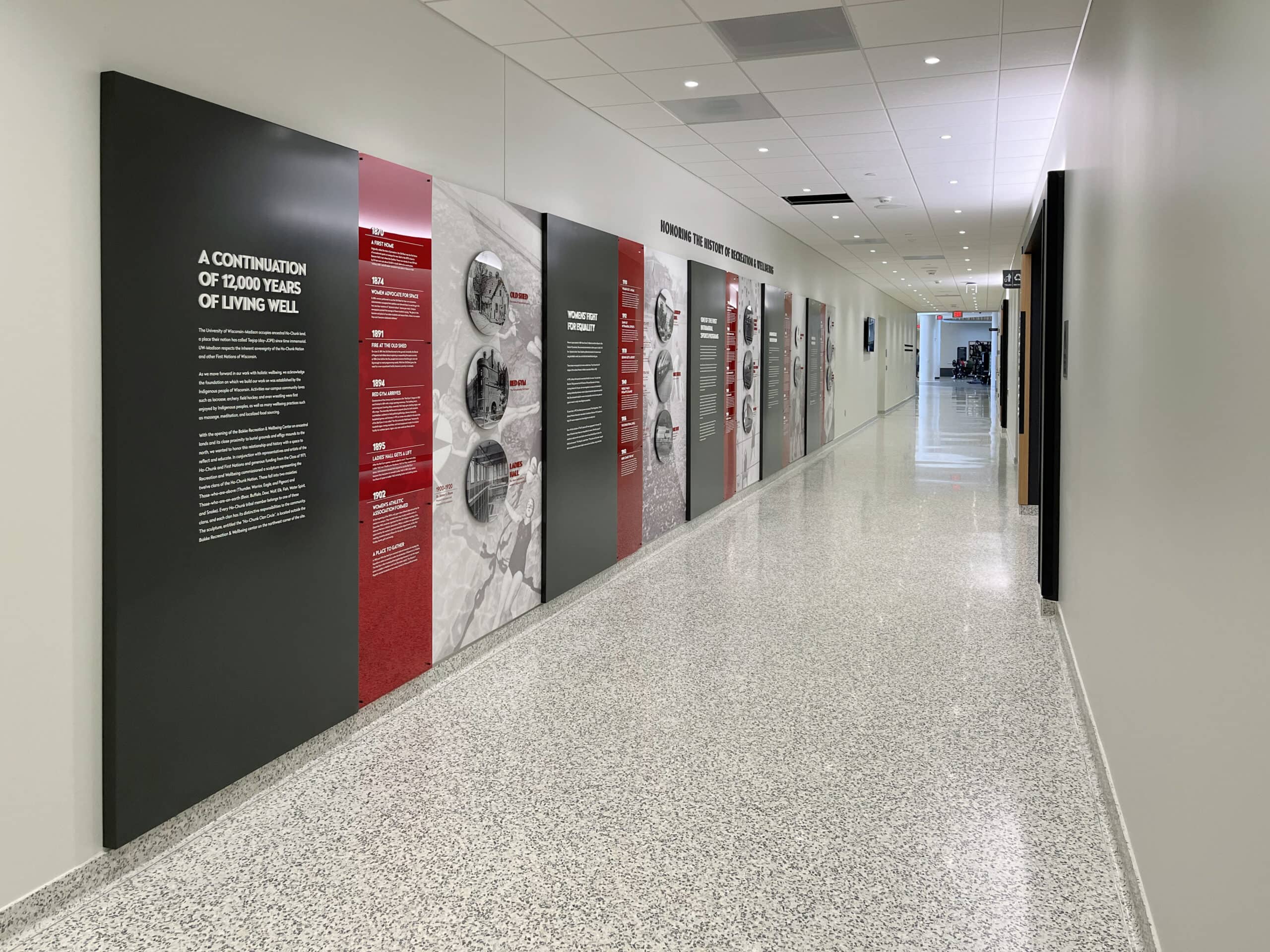 Higher Education History Display at UW-Madison