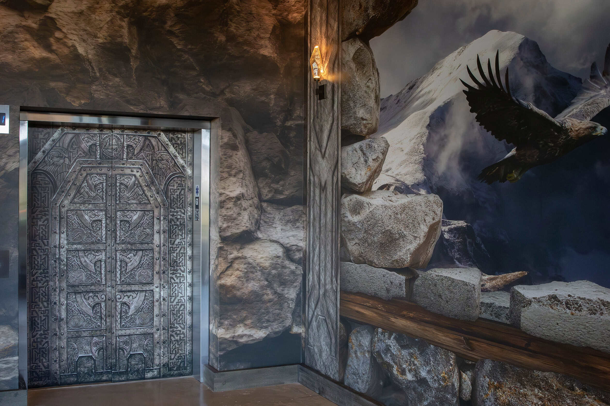 Wide Format Environmental Graphics Wallpaper And Elevator Wrap