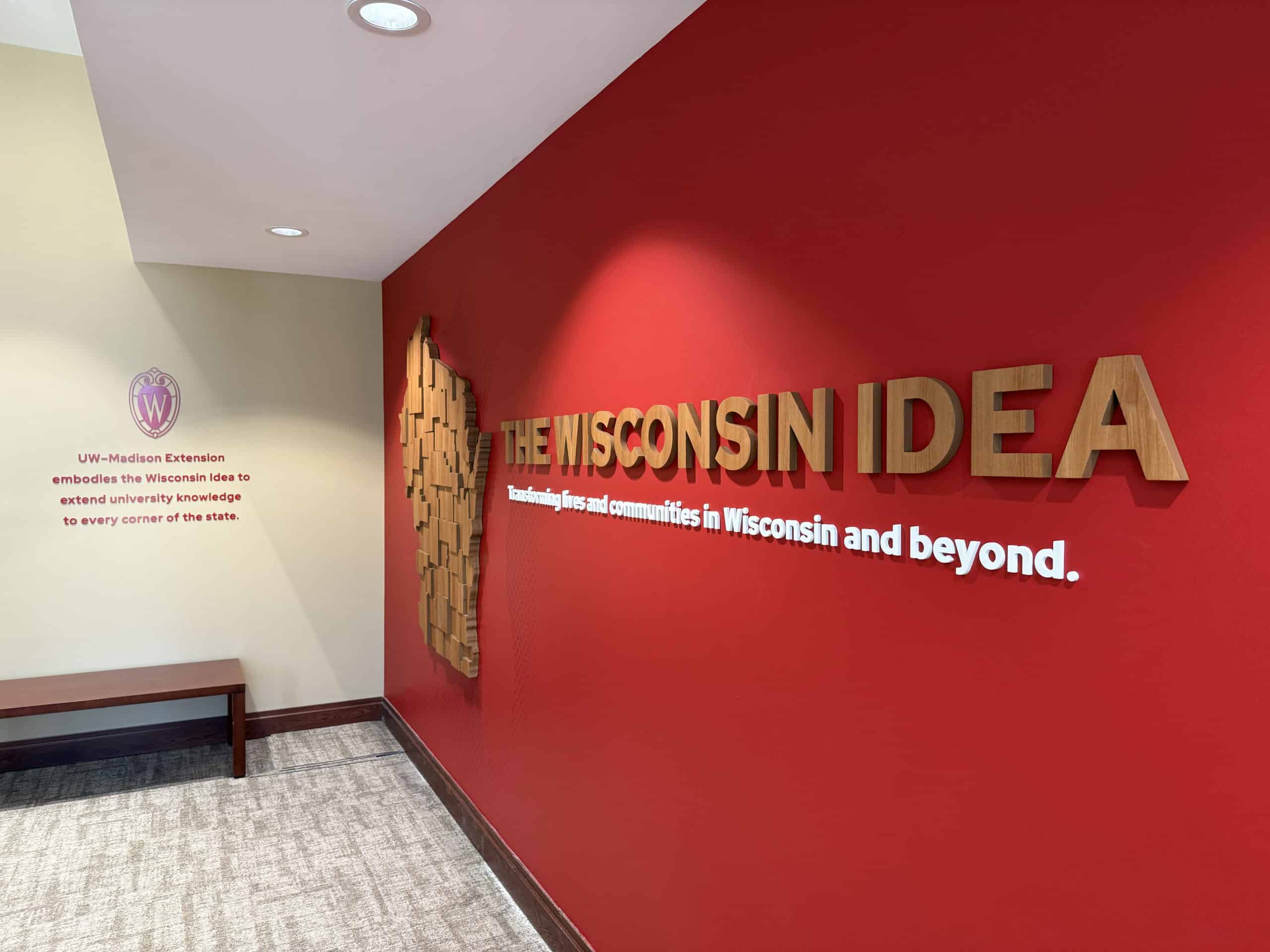 Higher Education Custom Feature Wall at UW-Madison