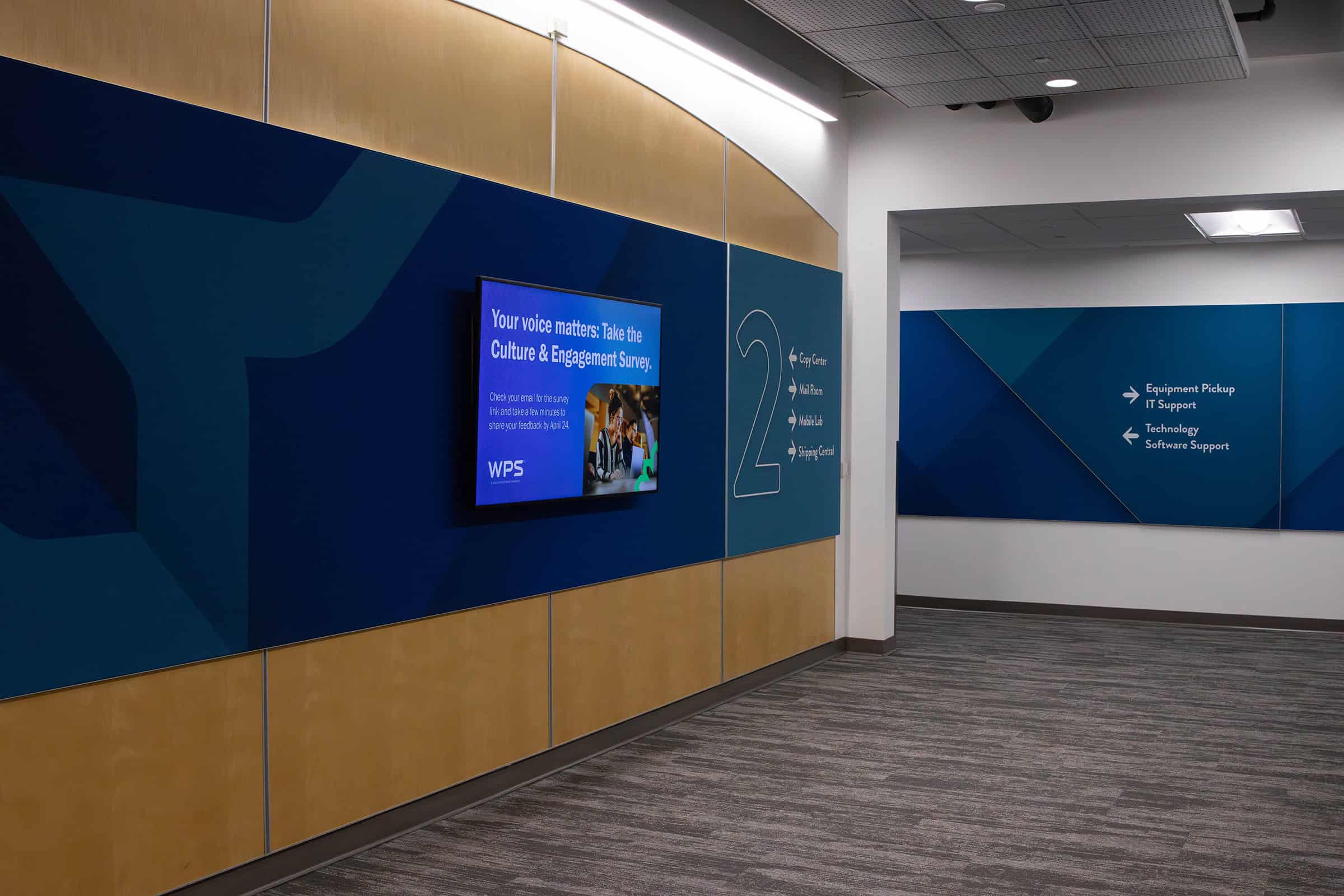 Custom Facility Branding Corporate Wayfinding