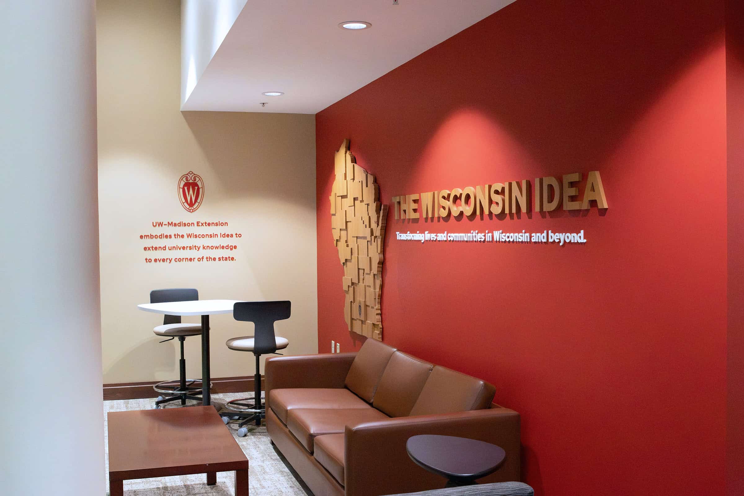 Dimensional Wood Wisconsin Feature Wall