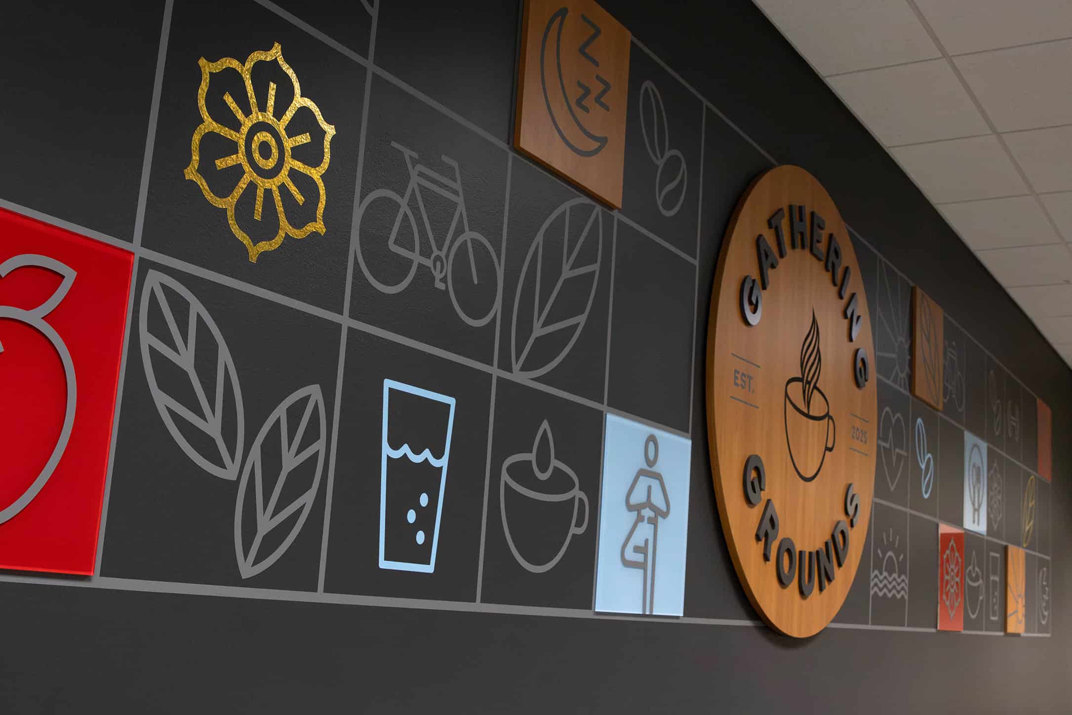Lunch Room Wall Feature